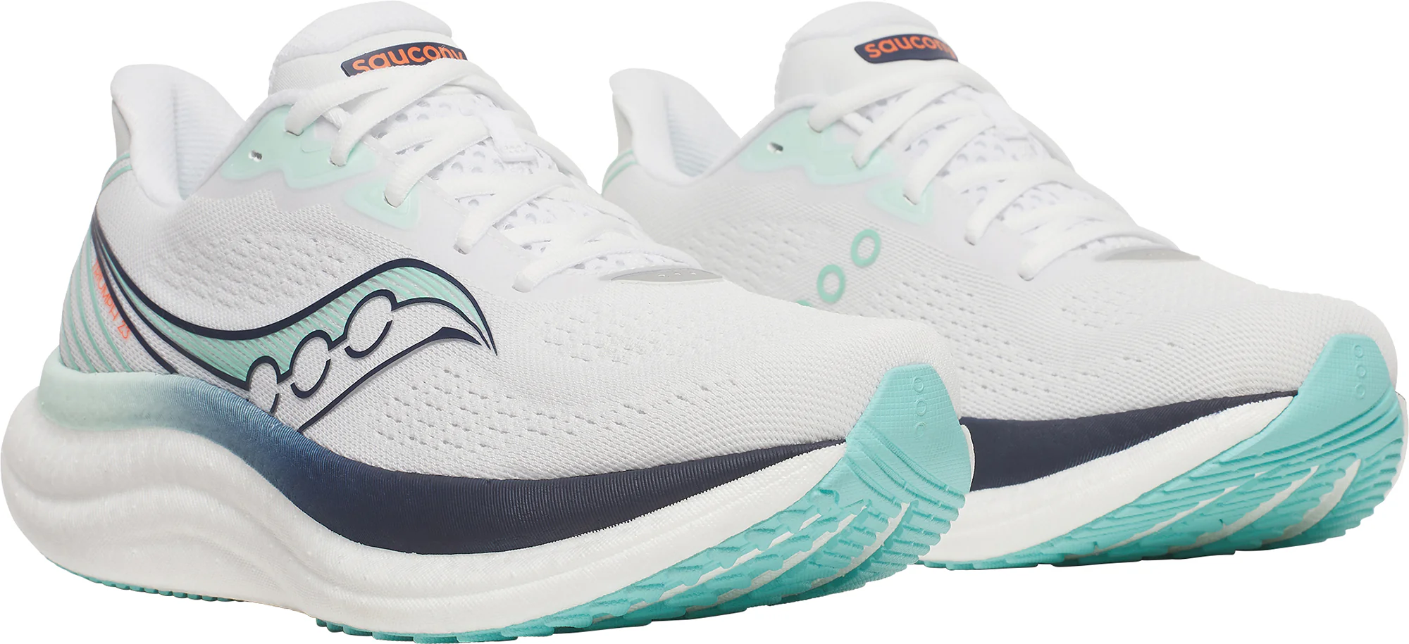 Saucony Triumph 23 Womens Running Shoes - White - Image 6