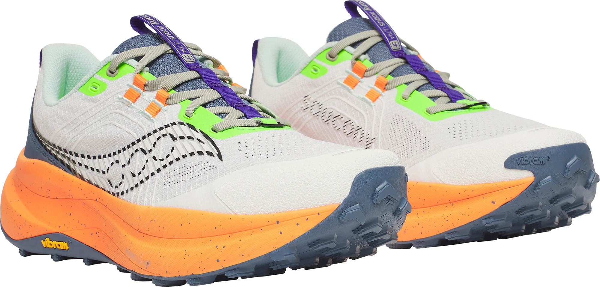 Saucony Xodus Ultra 4 Mens Trail Running Shoes - White - Image 6