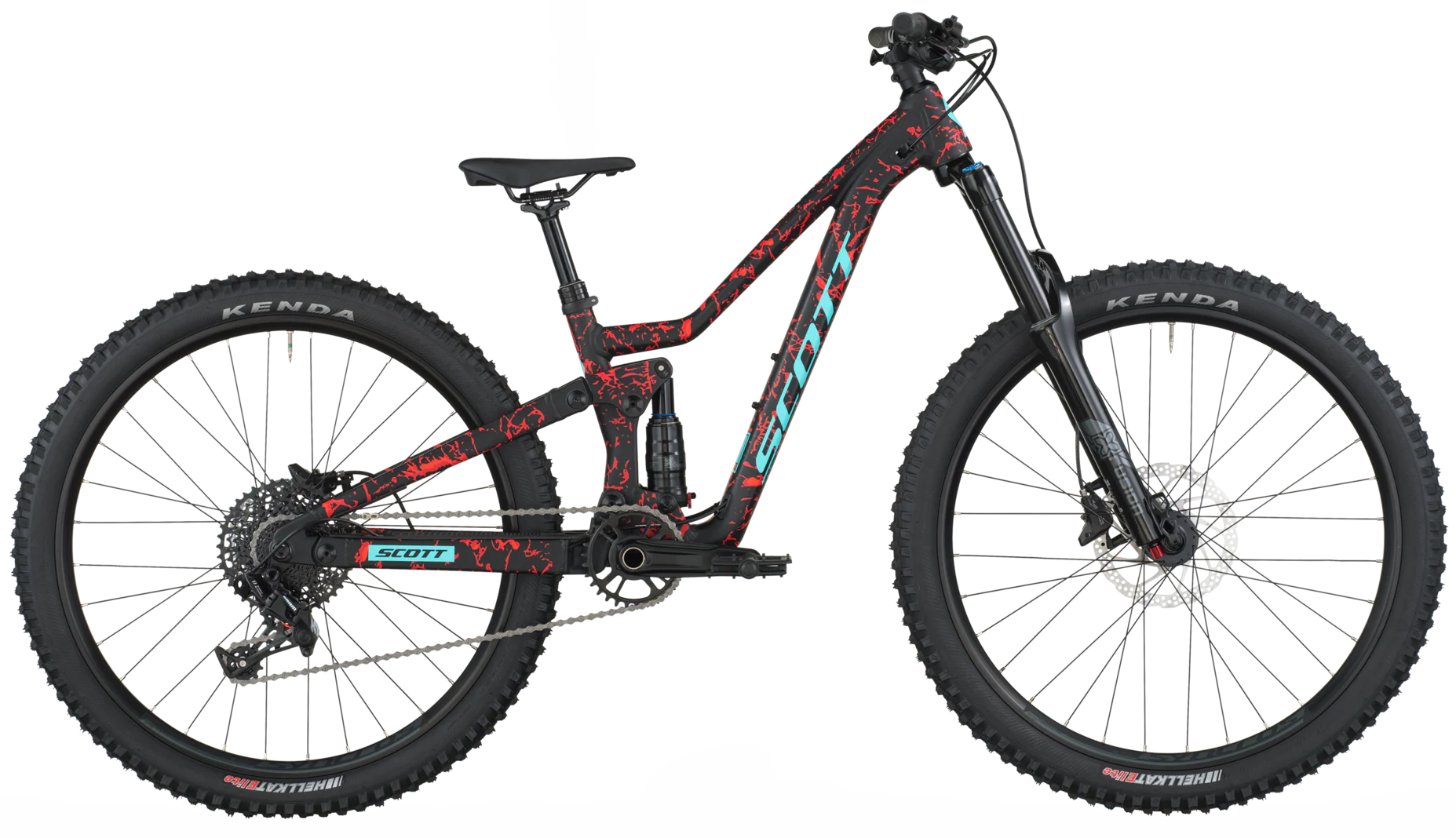 Scott Ransom 600 Kids Full Suspension Mountain Bike 2026 - Black