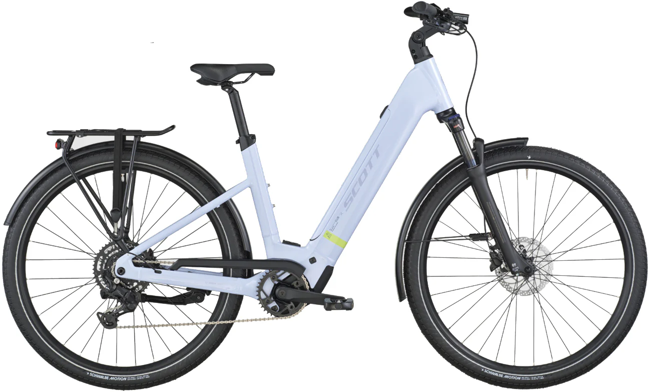 Scott Sub Sport 30 Wave Electric Hybrid Bike 2026 - Icy Blue