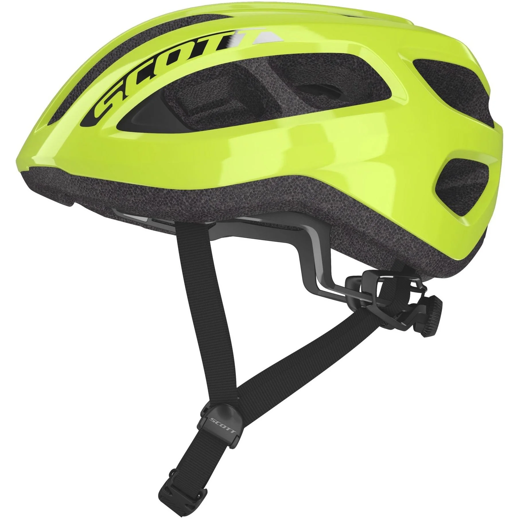Scott Supra Road Cycling Helmet - Fluorescent Yellow - Image 2