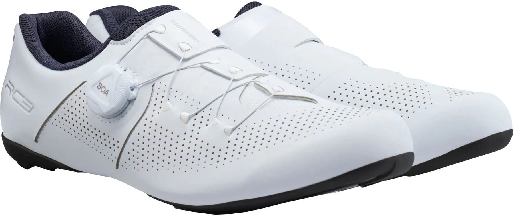 Shimano RC302 Mens Road Cycling Shoes - White - Image 5