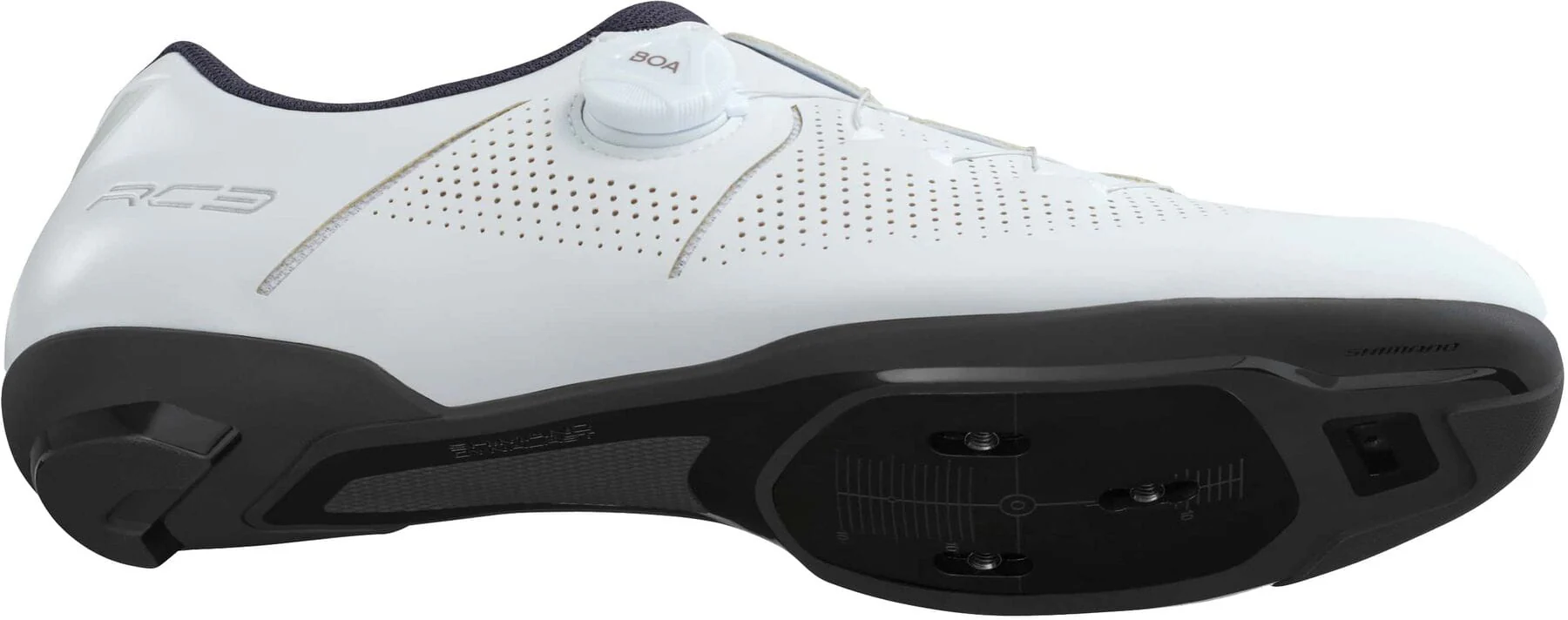 Shimano RC302 Mens Road Cycling Shoes - White - Image 6