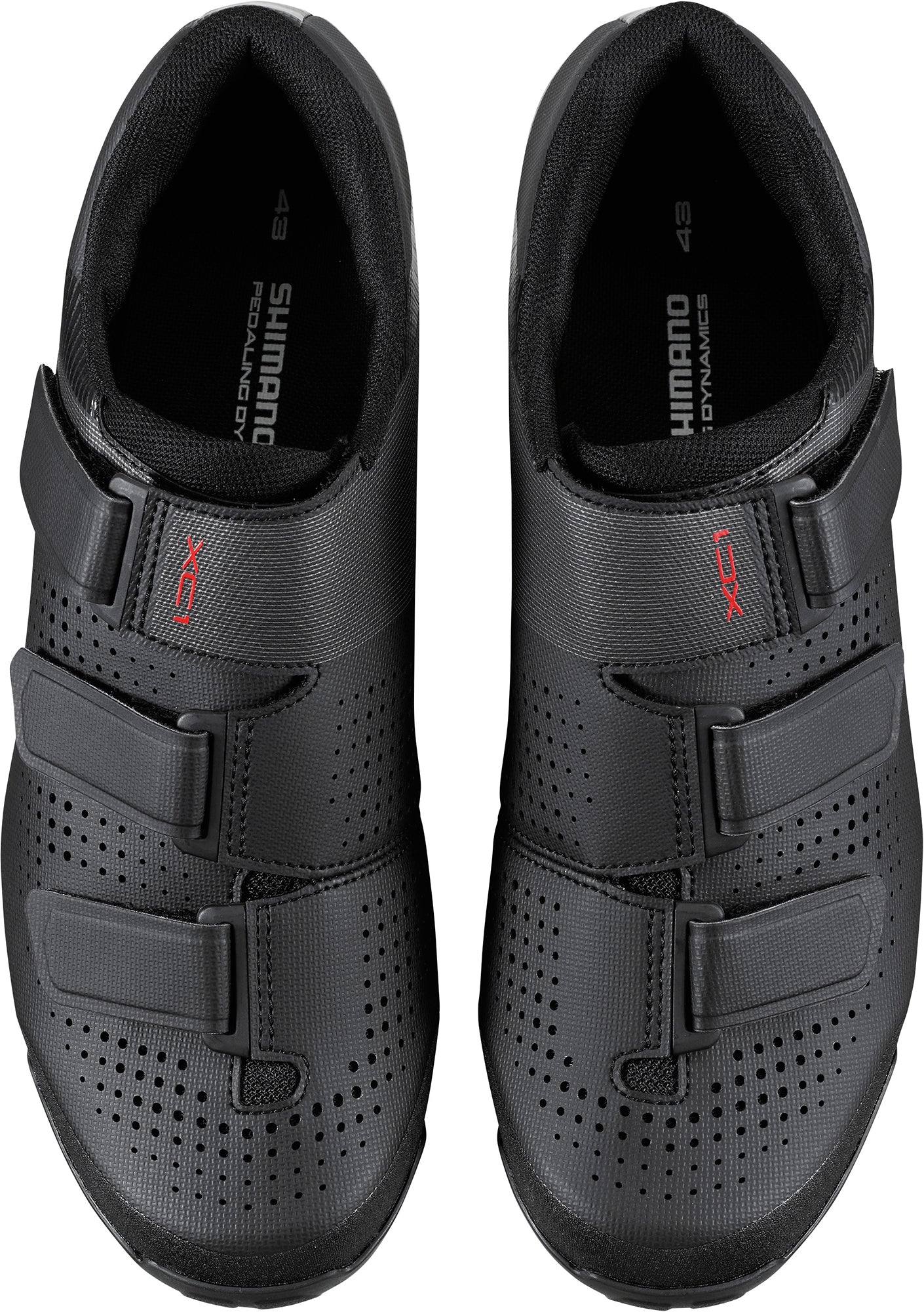 Shimano XC100 Mens MTB Cycling Shoes - Black - Image 3