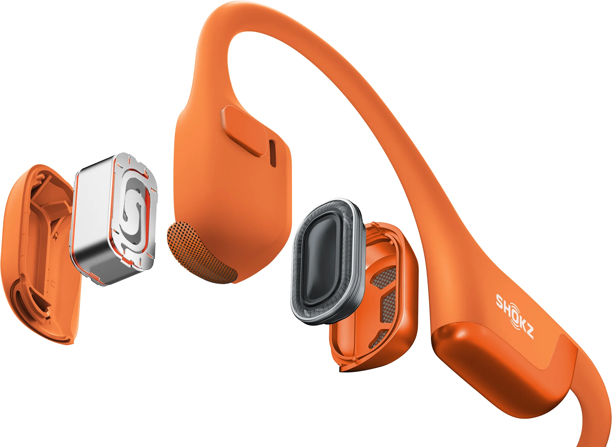 Shokz OpenRun Pro 2 Mini Wireless Bone Conduction Running Headphones - Orange - Image 4