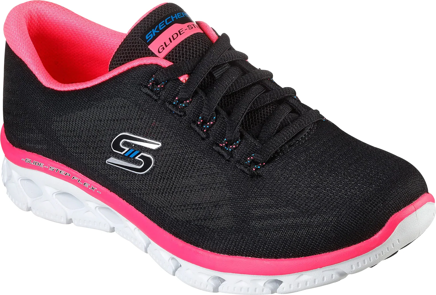 Skechers Glide Step Flex Womens Training Shoes - Black - Image 4