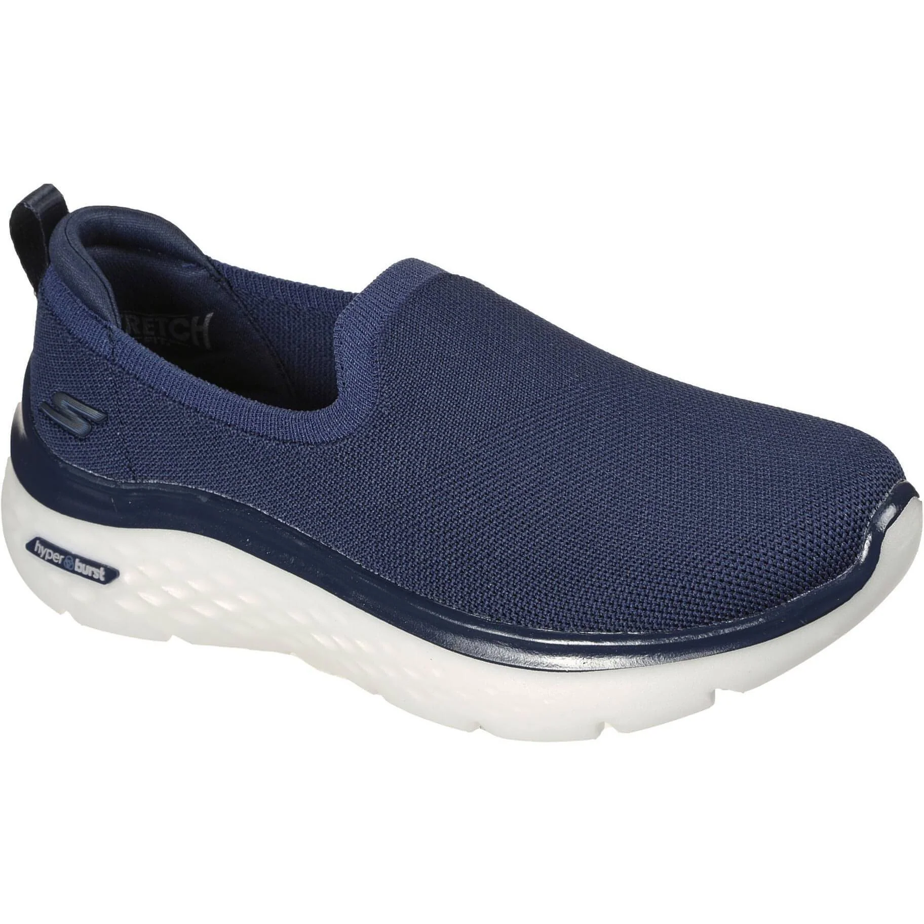 Skechers GoWalk Hyper Burst Slip On Womens Walking Shoes - Navy - Image 5