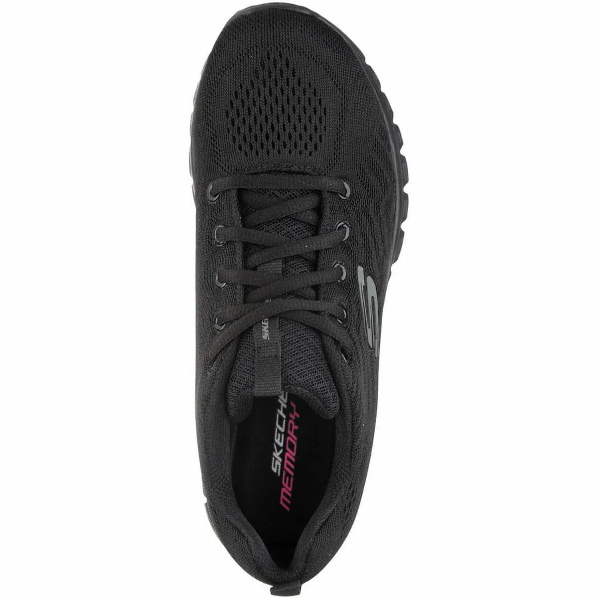 Skechers Graceful Womens Training Shoes - Black - Image 4