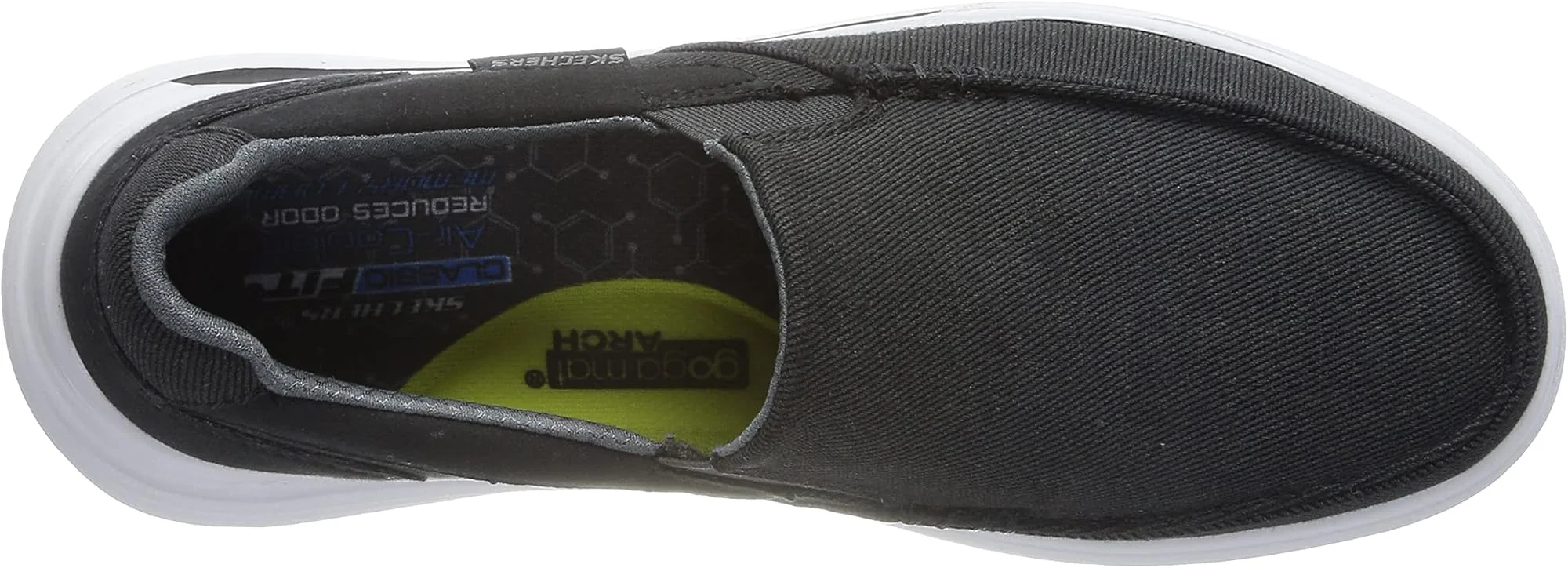Skechers Proven Suttner Canvas Slip On Mens Walking Shoes - Black - Image 4