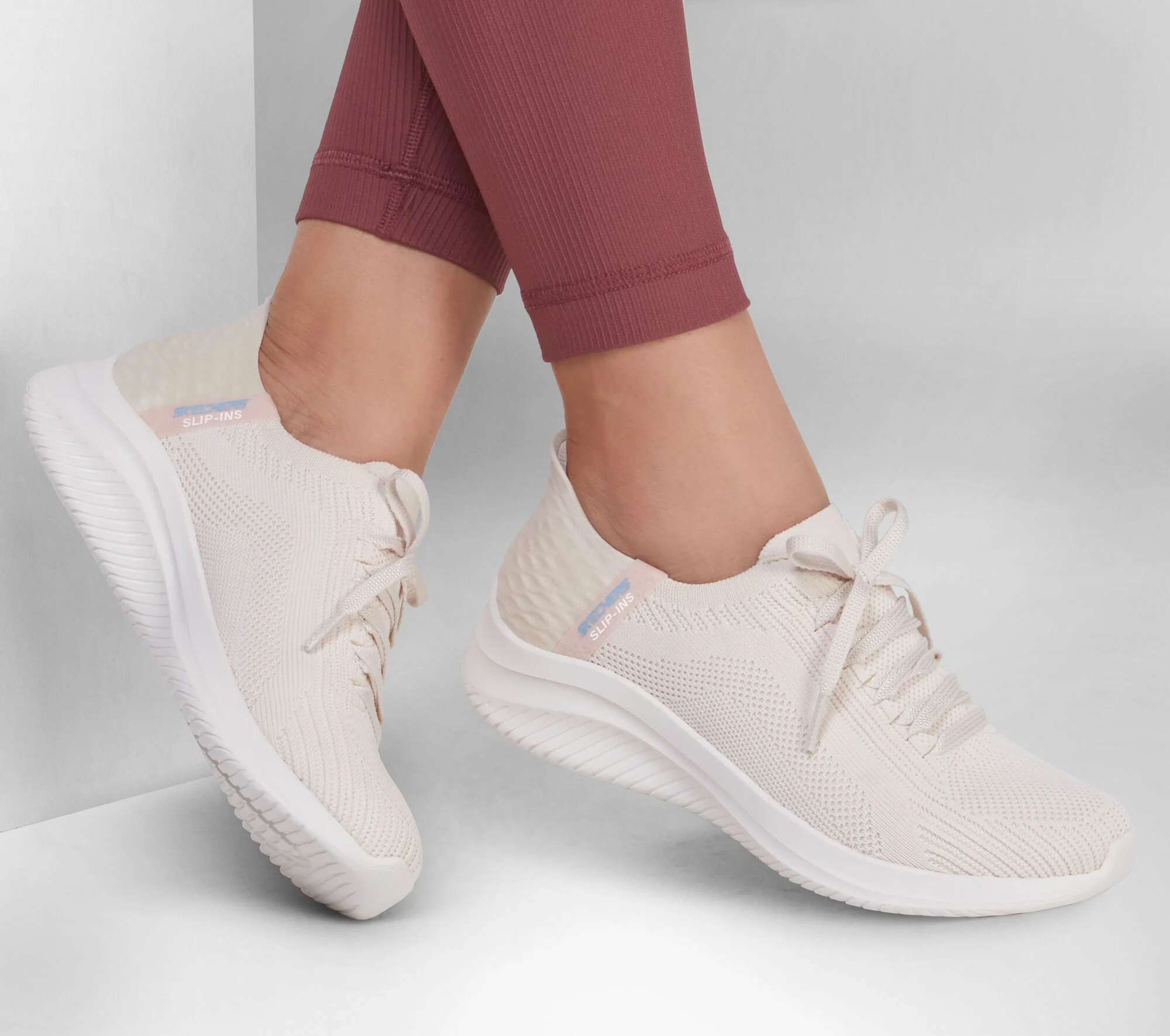 Skechers Ultra Flex 3.0 Brilliant Path Womens Training Shoes - Natural - Image 6