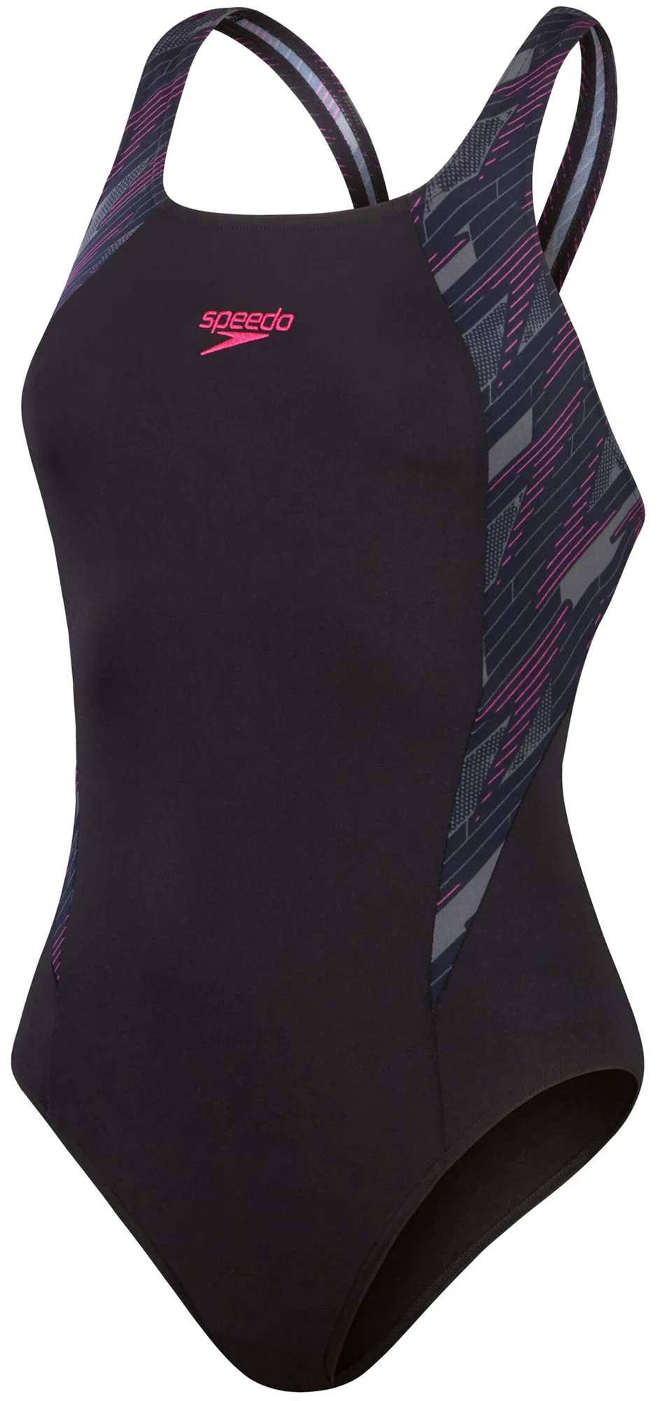Speedo HyperBoom Splice Muscleback Womens Swimsuit - Black - Image 3