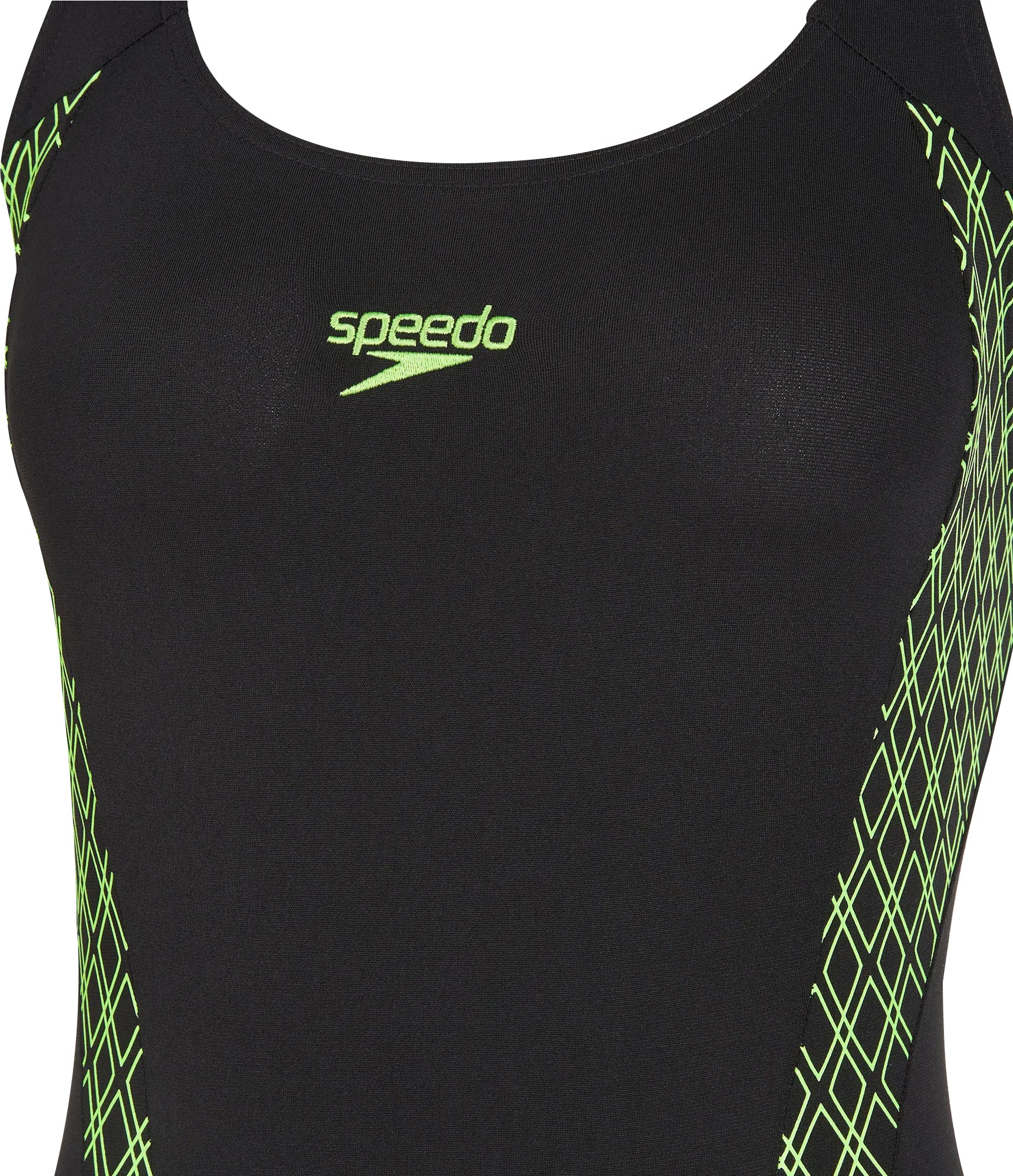 Speedo Panel Muscleback Womens Swimsuit - Black - Image 3