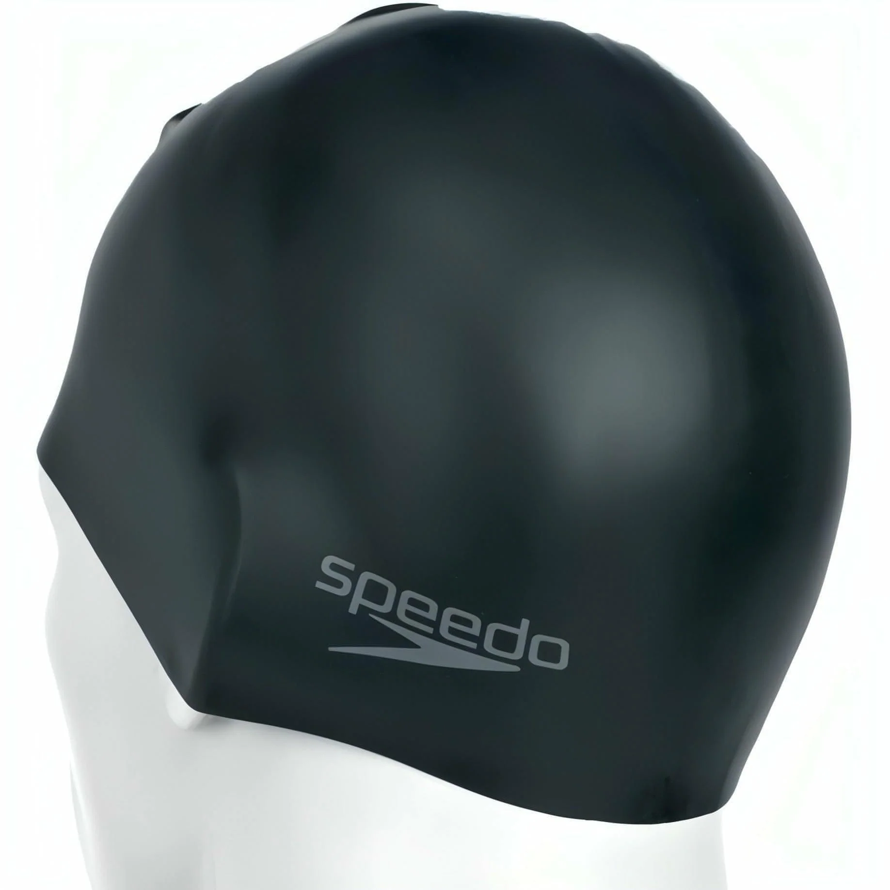 Speedo Silicone Moulded Swimming Cap - Black - Image 3