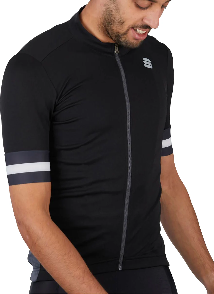 Sportful Kite Short Sleeve Mens Cycling Jersey - Black - Image 3