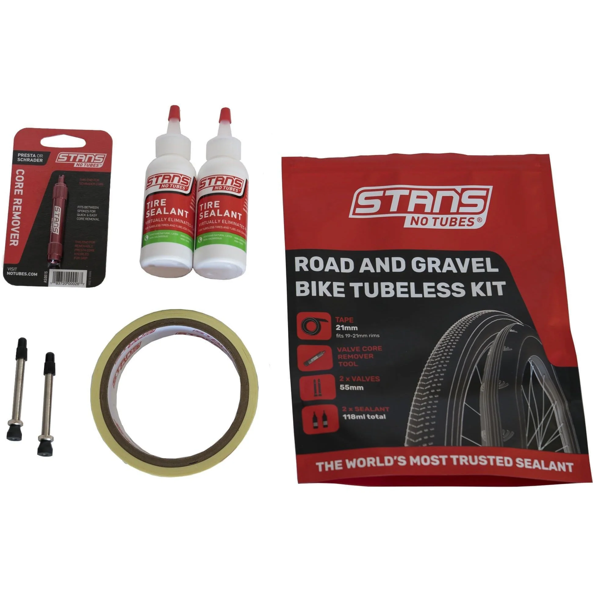 Stans NoTube Road Tubeless Kit - 55mm/21mm