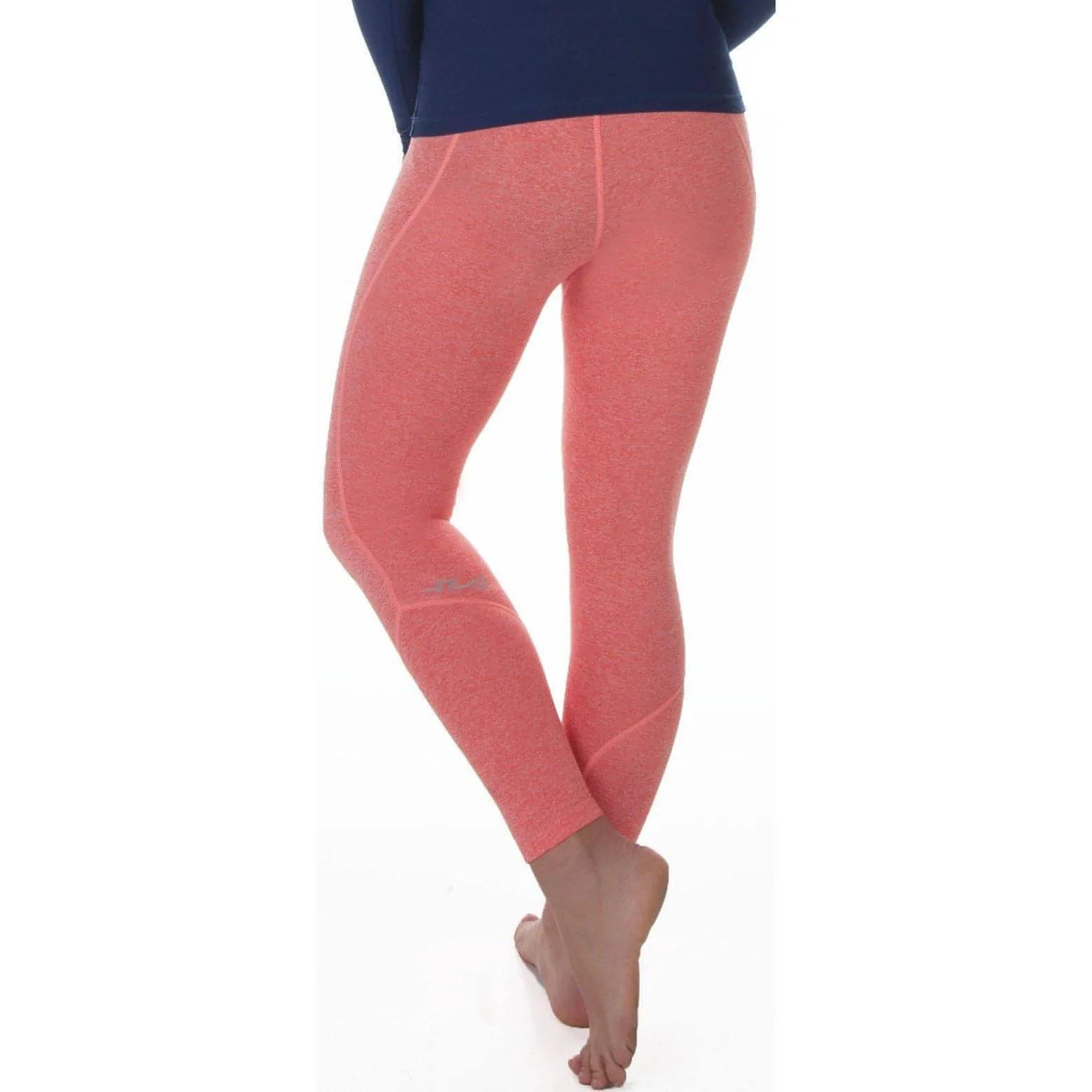 Sub Sports Cold Thermal Womens Long Running Tights - Orange - Image 2