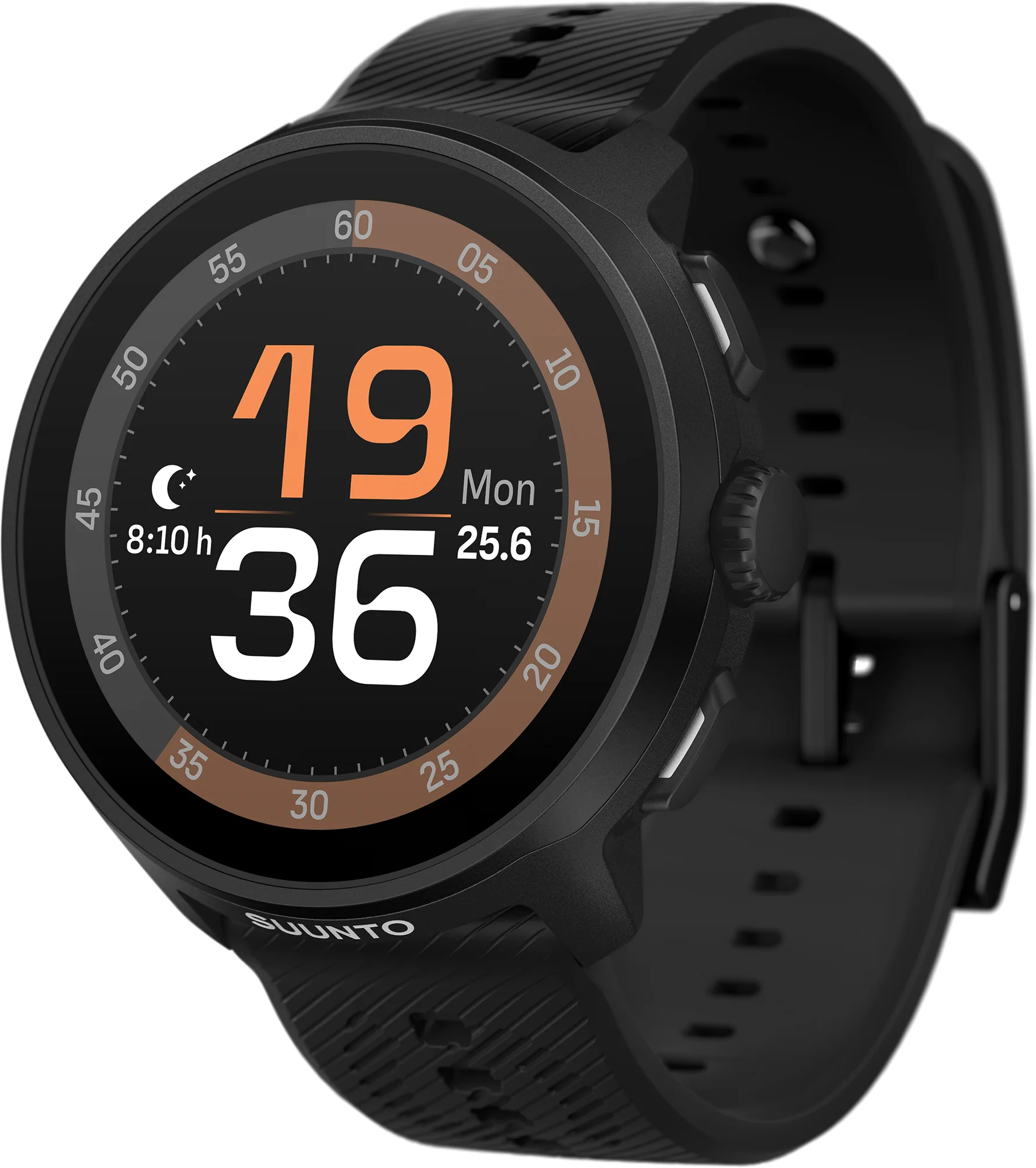 Suunto Run GPS Silicone Strap Sports Watch + FREE Smart Heart Rate Belt - Black - Image 2