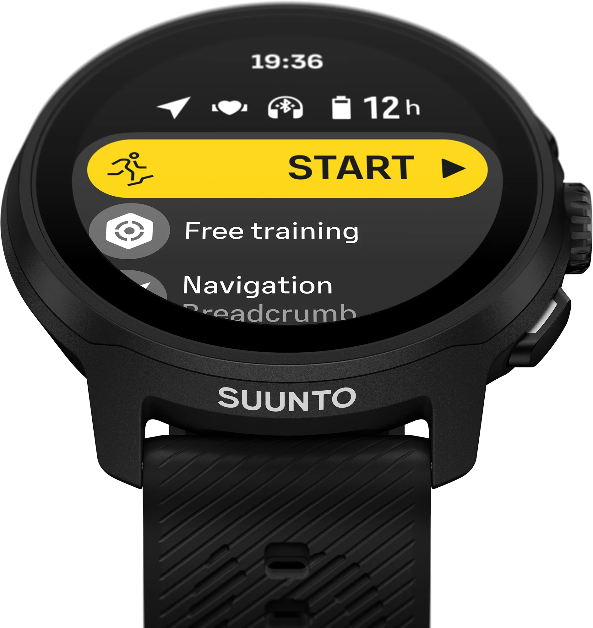 Suunto Run GPS Silicone Strap Sports Watch + FREE Smart Heart Rate Belt - Black - Image 4
