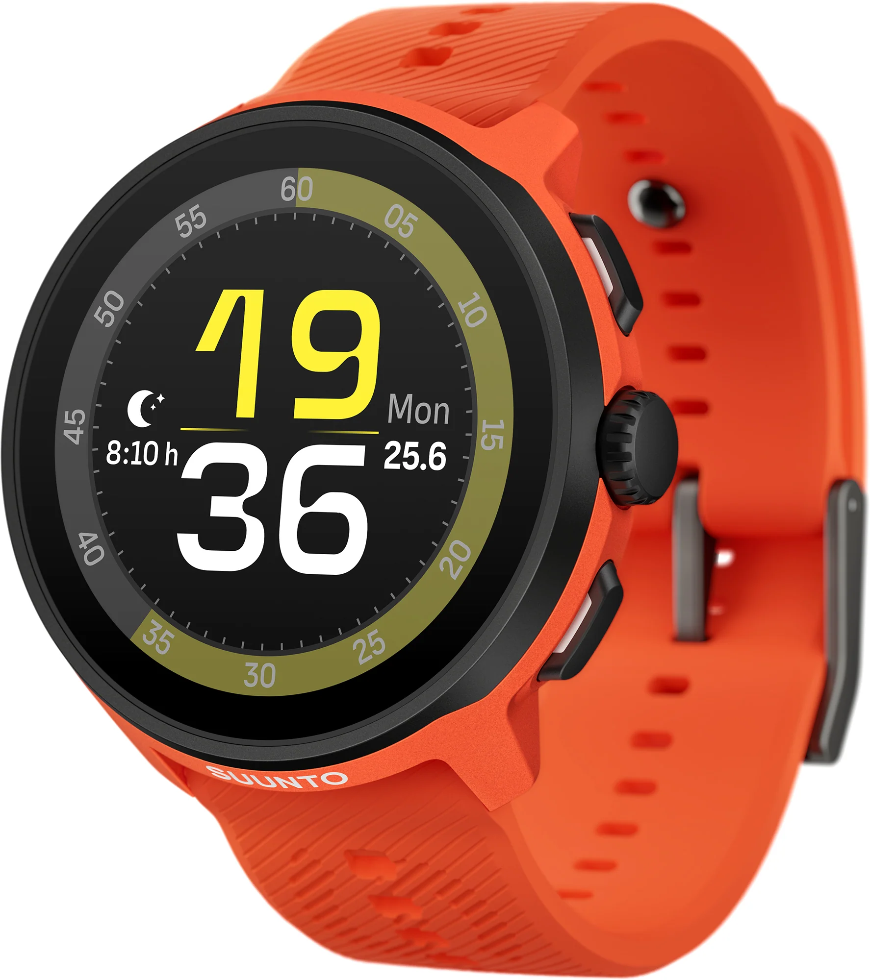 Suunto Run GPS Silicone Strap Sports Watch + FREE Smart Heart Rate Belt - Orange - Image 2