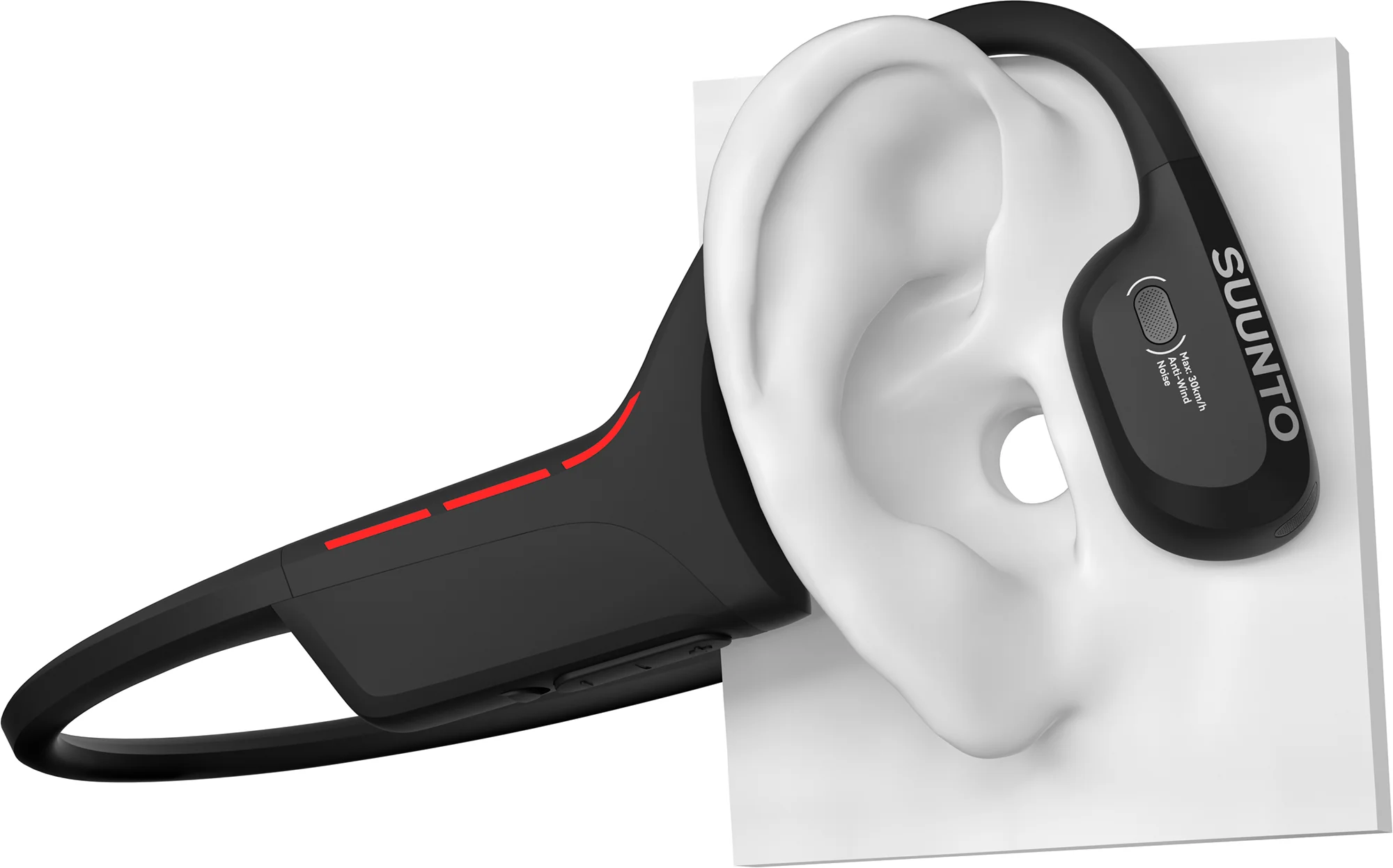 Suunto Wing 2 Bone Conduction Running Headphones - Black - Image 7