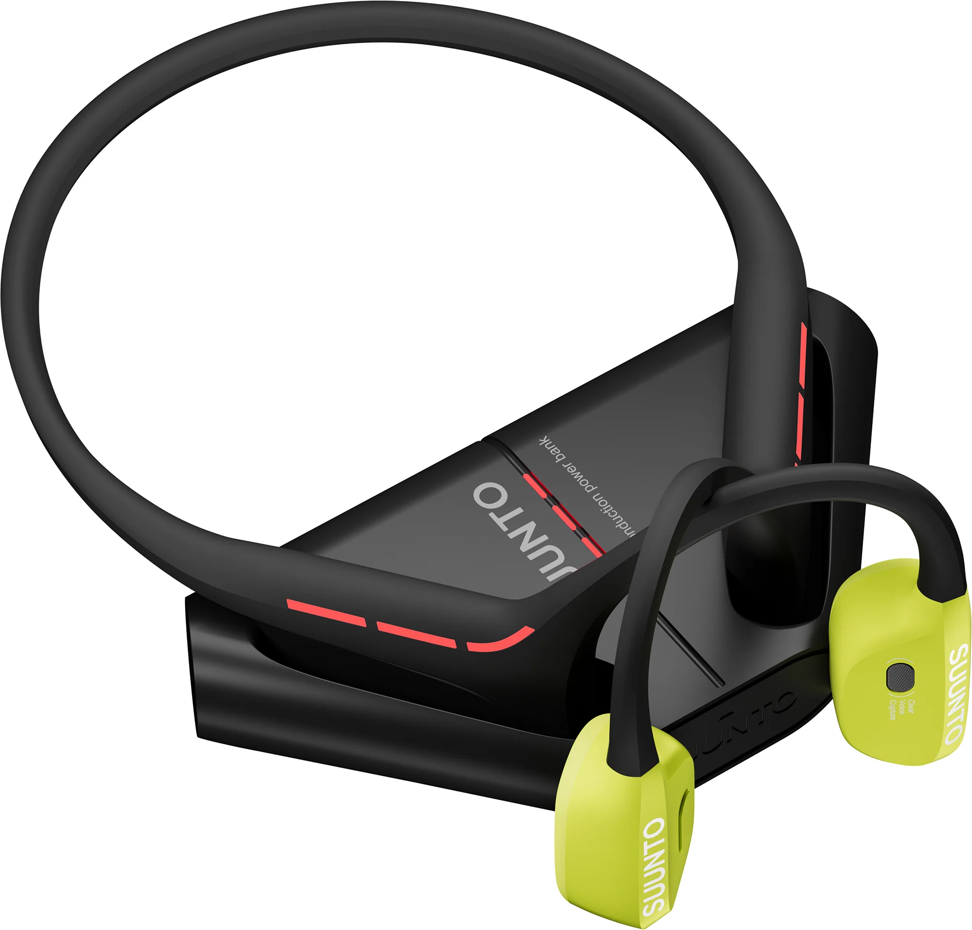 Suunto Wing Bone Conduction Running Headphones - Lime - Image 5