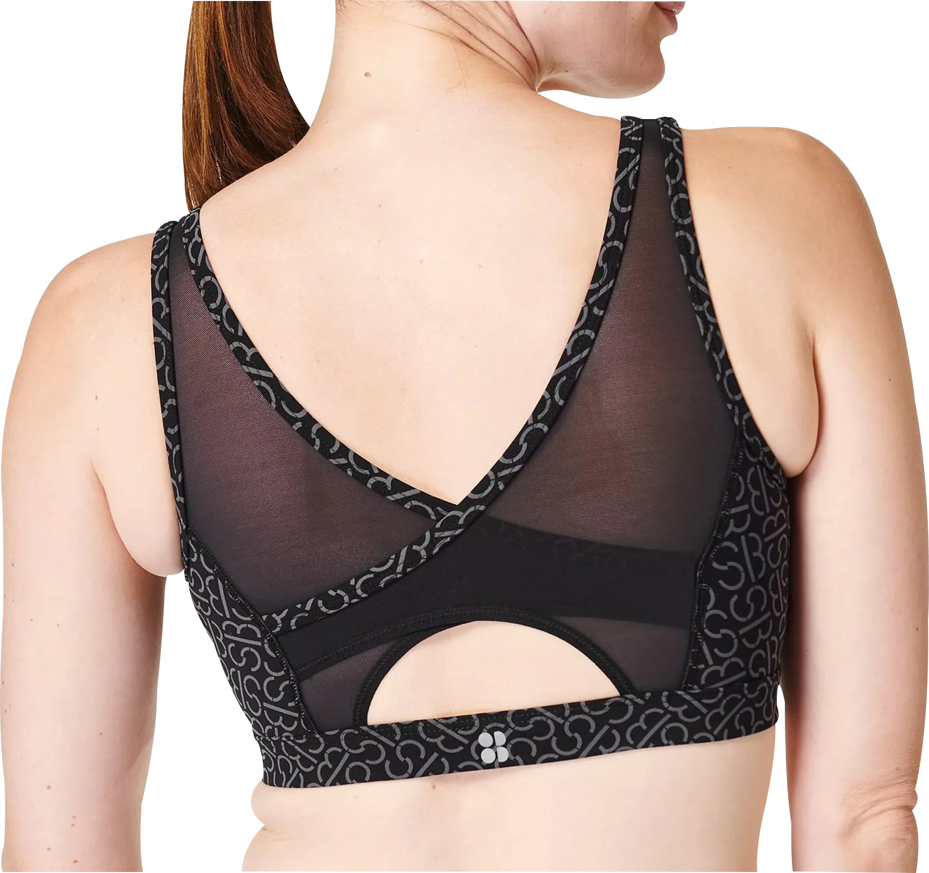 Sweaty Betty Power Icon Womens Sports Bra - Grey - Image 2