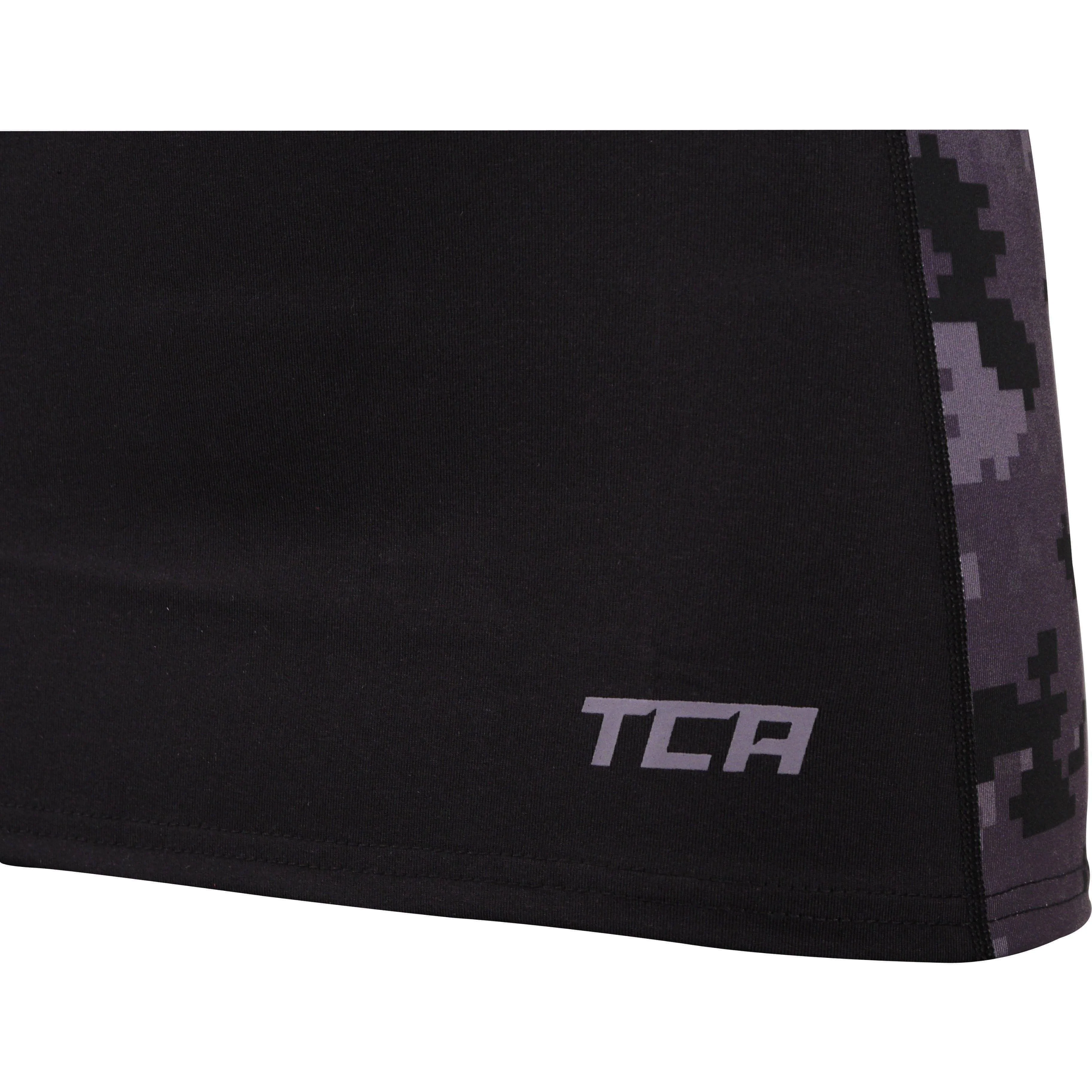 TCA Camo Print Womens Running Vest Tank Top - Black - Image 2