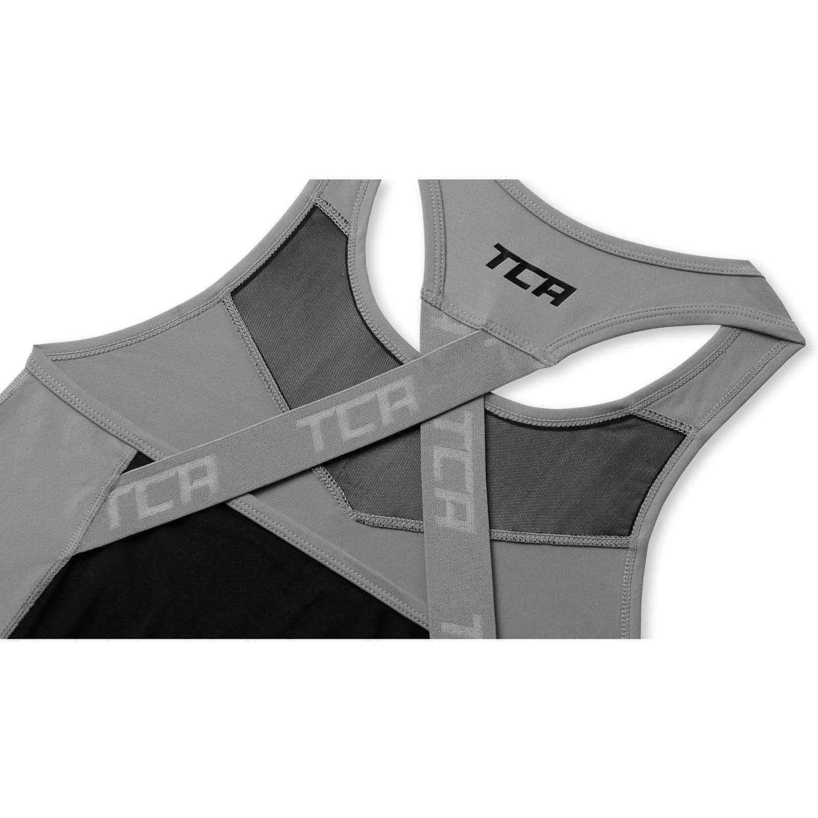 TCA MeshLuxe Womens Running Vest - Grey - Image 3