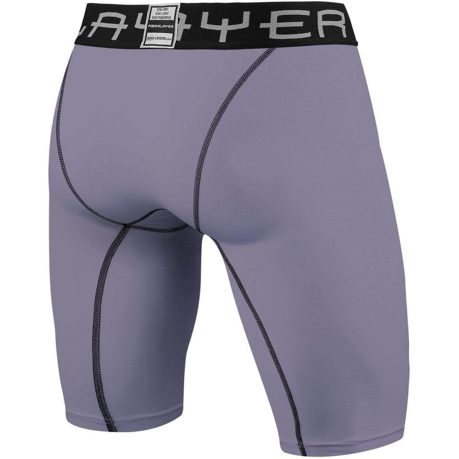 TCA PowerLayer Compression Junior Short Running Tights - Grey - Image 2