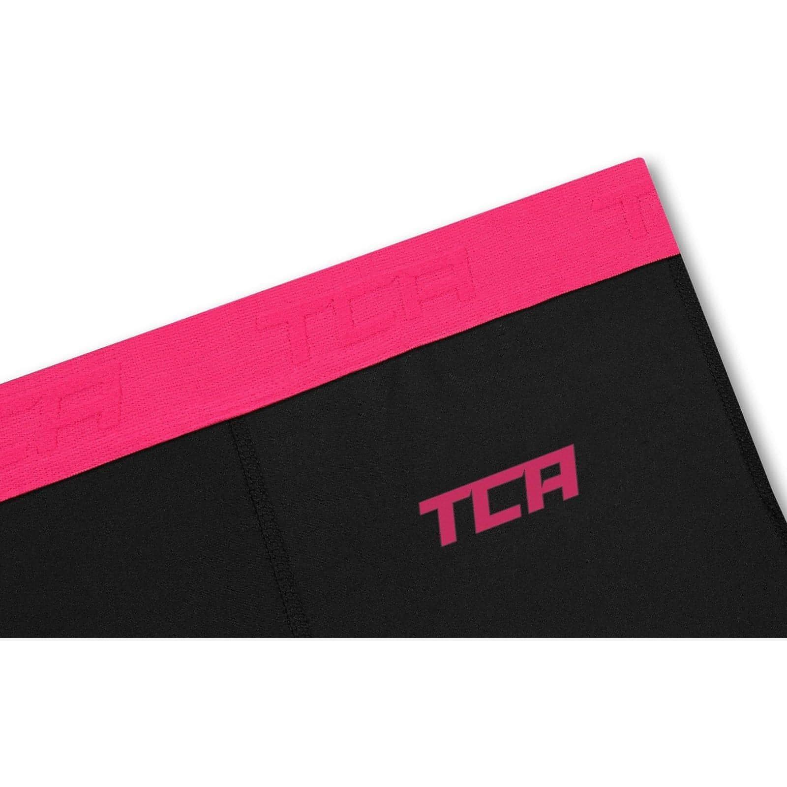 TCA Pro Performance Endurance Womens 3/4 Capri Running Tights - Black - Image 4