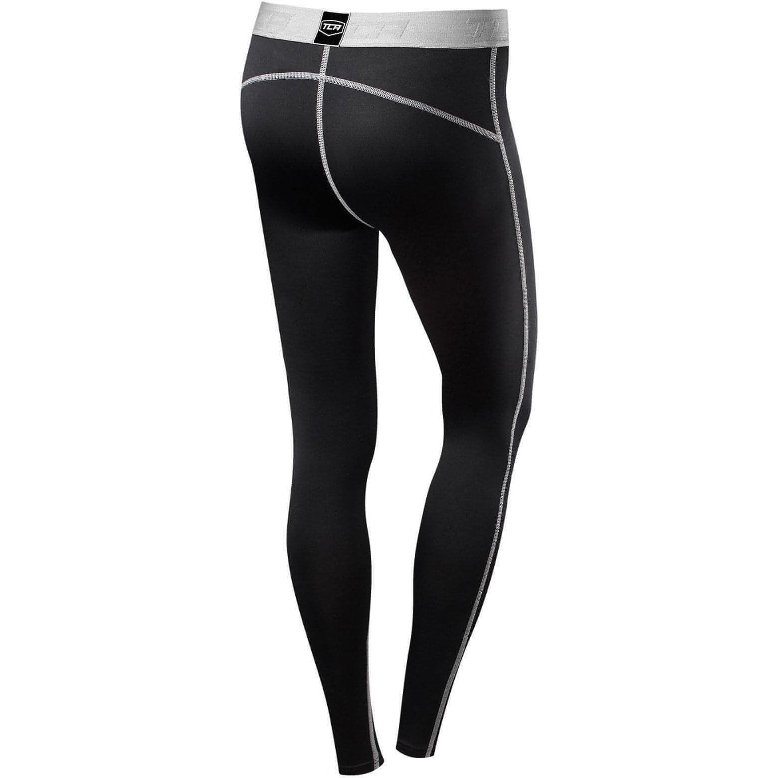 TCA Pro Performance Endurance Womens Long Running Tights - Black - Image 2