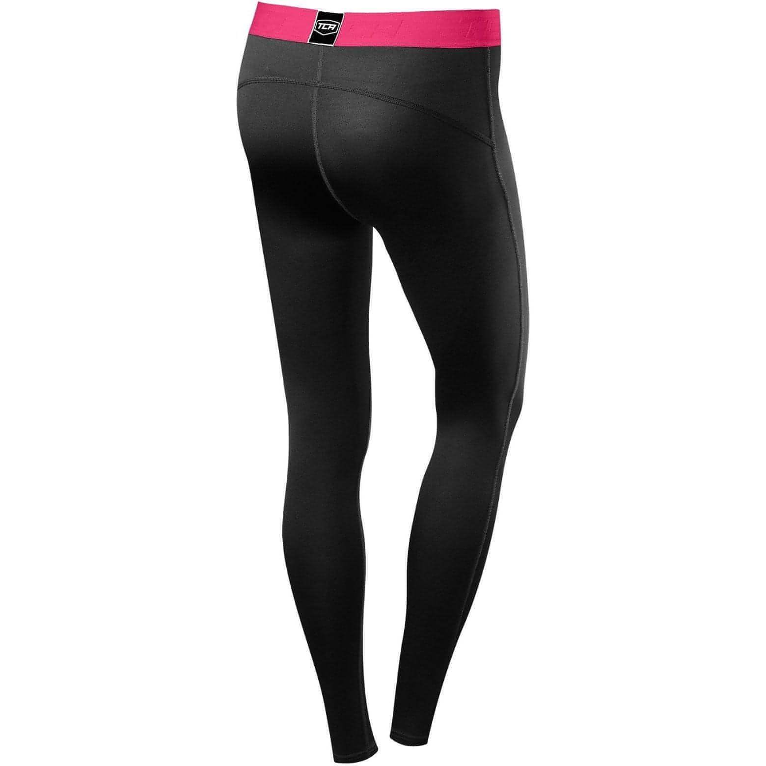 TCA Pro Performance Endurance Womens Long Running Tights - Black - Image 2
