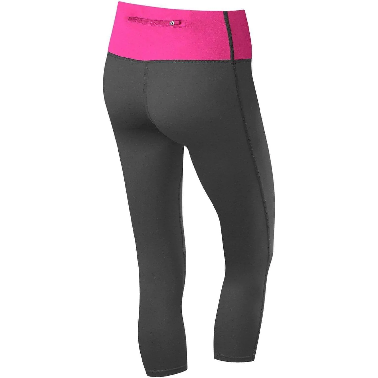 TCA Pro Performance Supreme Womens 3/4 Capri Running Tights - Grey - Image 2