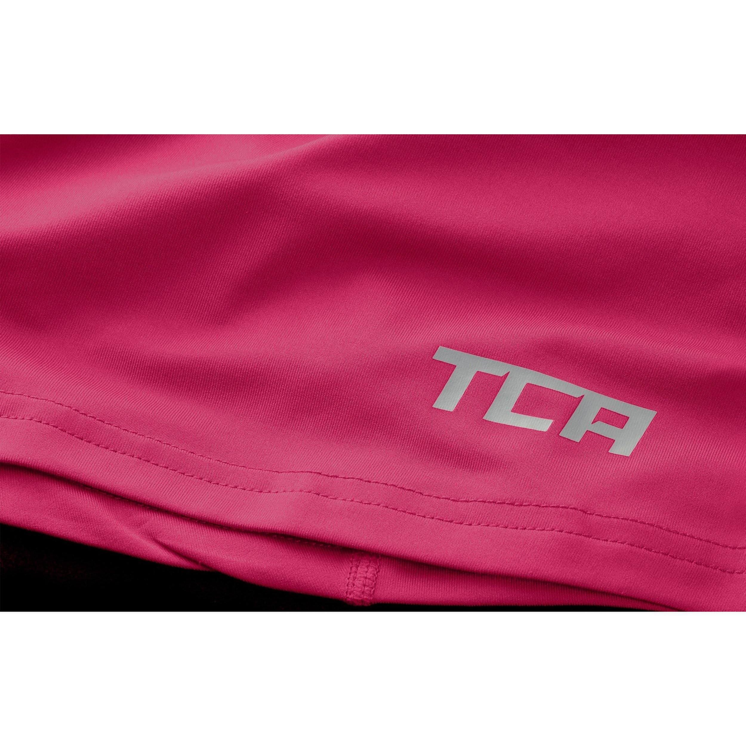 TCA Pro Performance Womens Short Sleeve Baselayer Running Top - Pink - Image 3