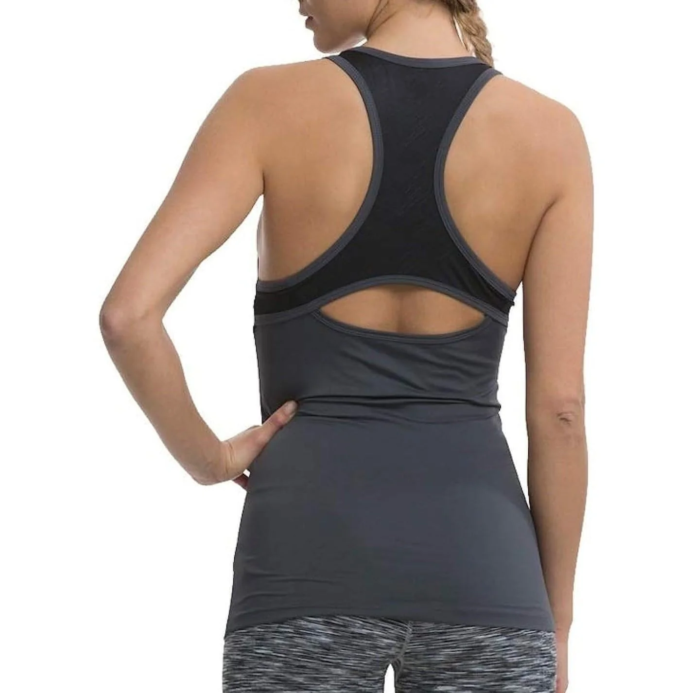 TCA Tech Racerback Womens Running Vest Tank Top - Grey - Image 2
