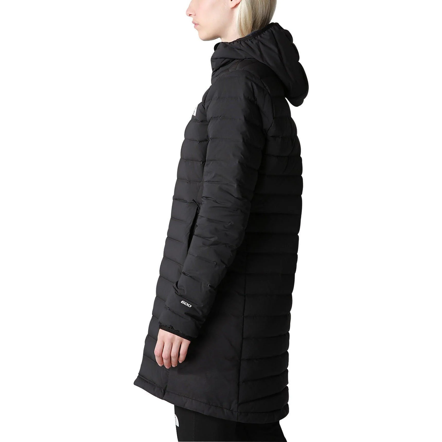 The North Face Belleview Stretch Womens Down Parka Jacket - Black - Image 3