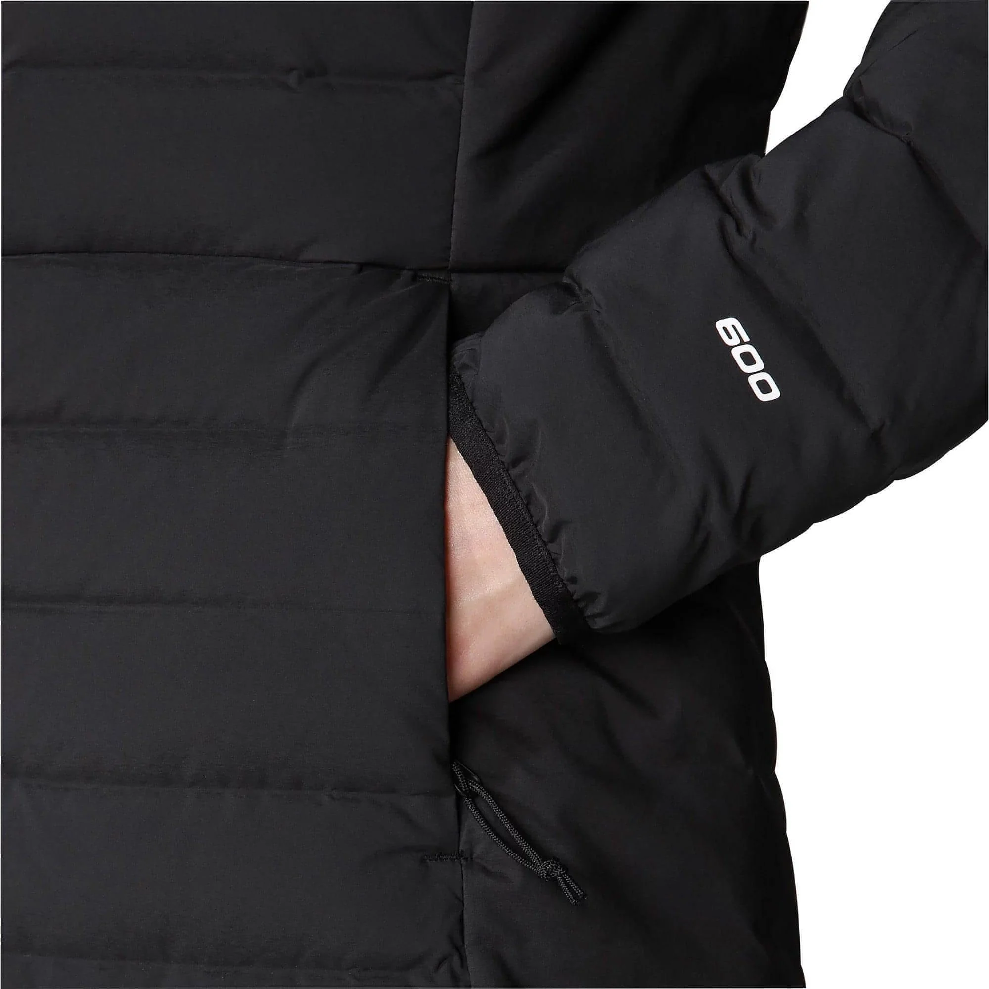 The North Face Belleview Stretch Womens Down Parka Jacket - Black - Image 4
