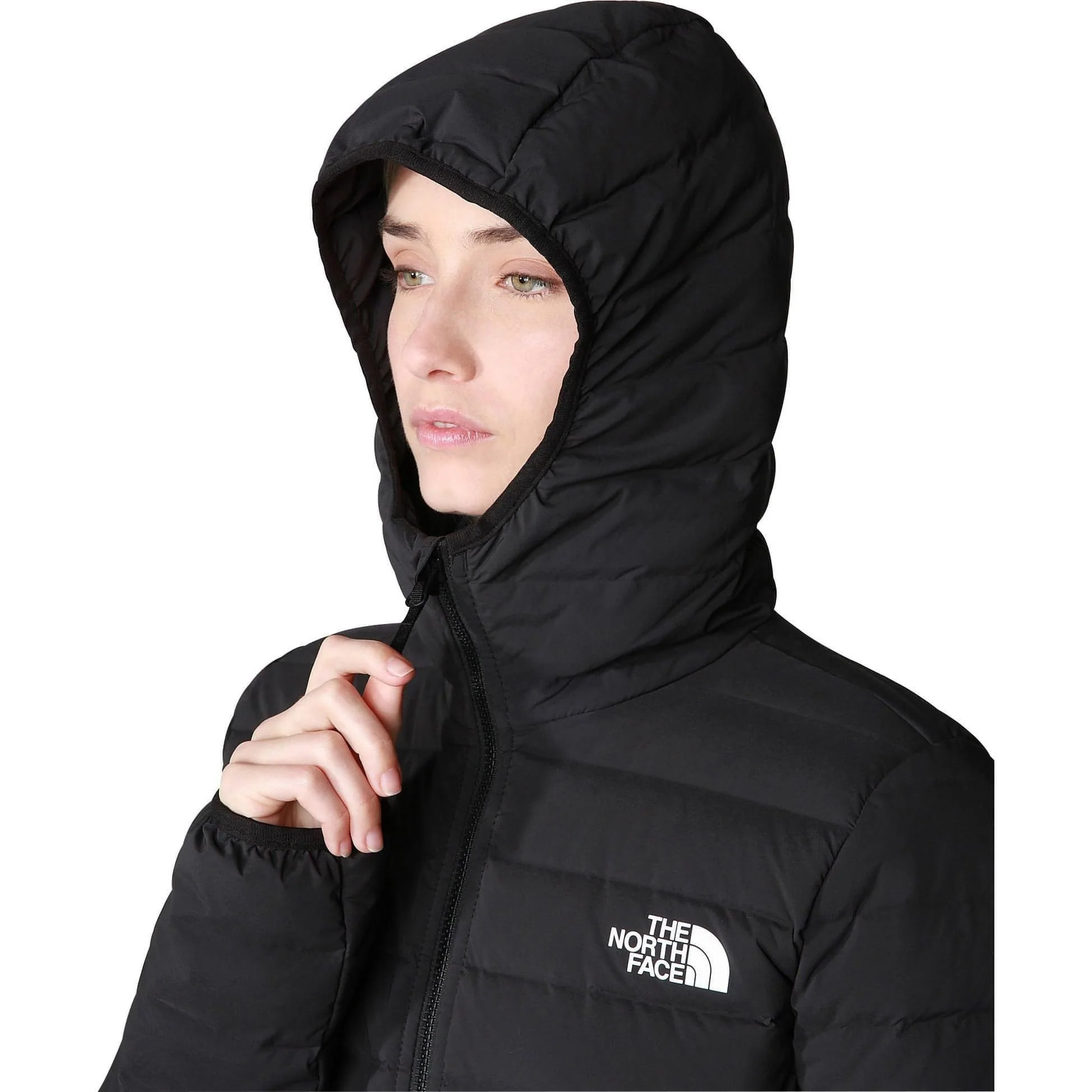 The North Face Belleview Stretch Womens Down Parka Jacket - Black - Image 5