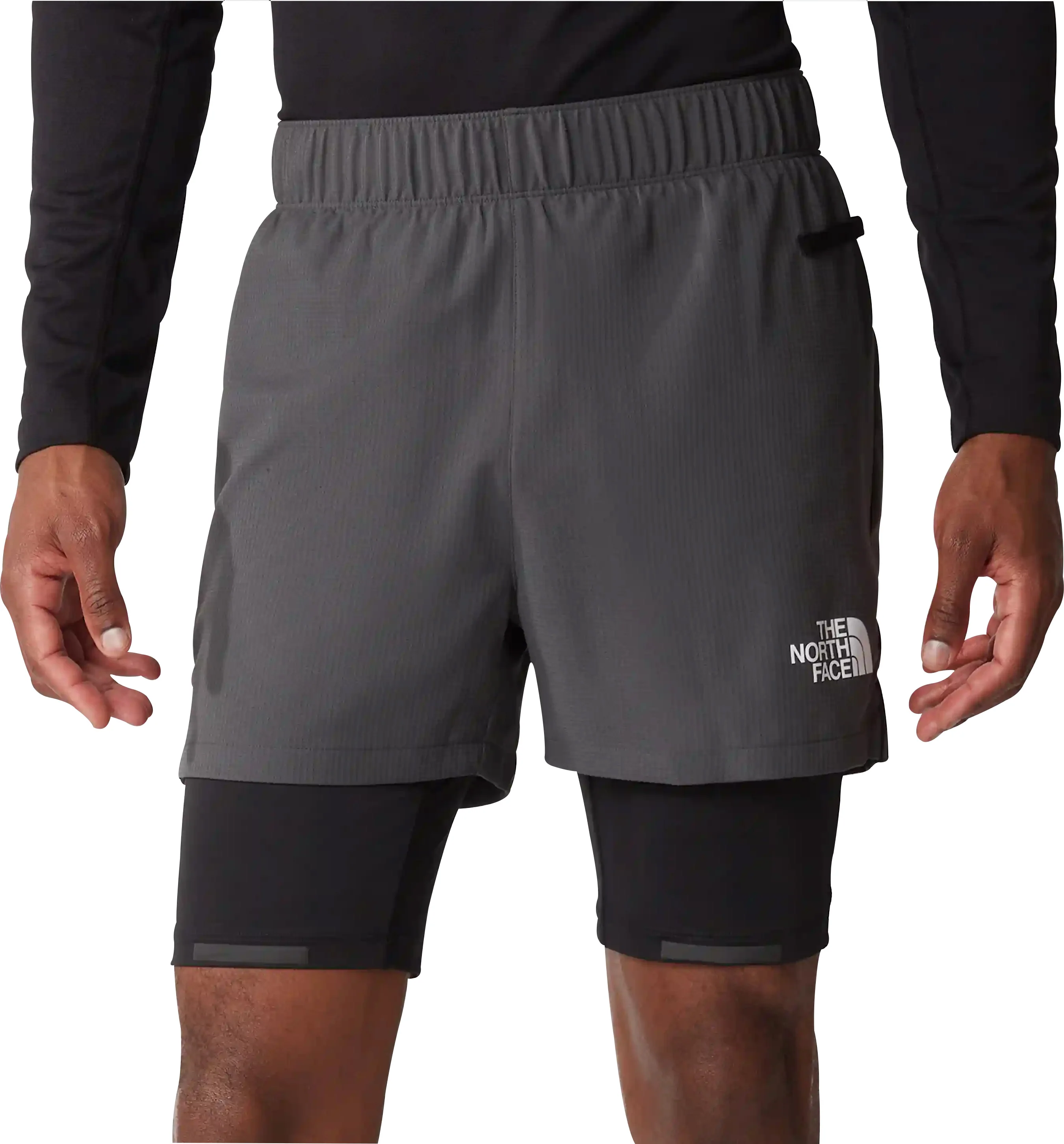 The North Face Lab Dual 2 In 1 Mens Running Shorts - Grey