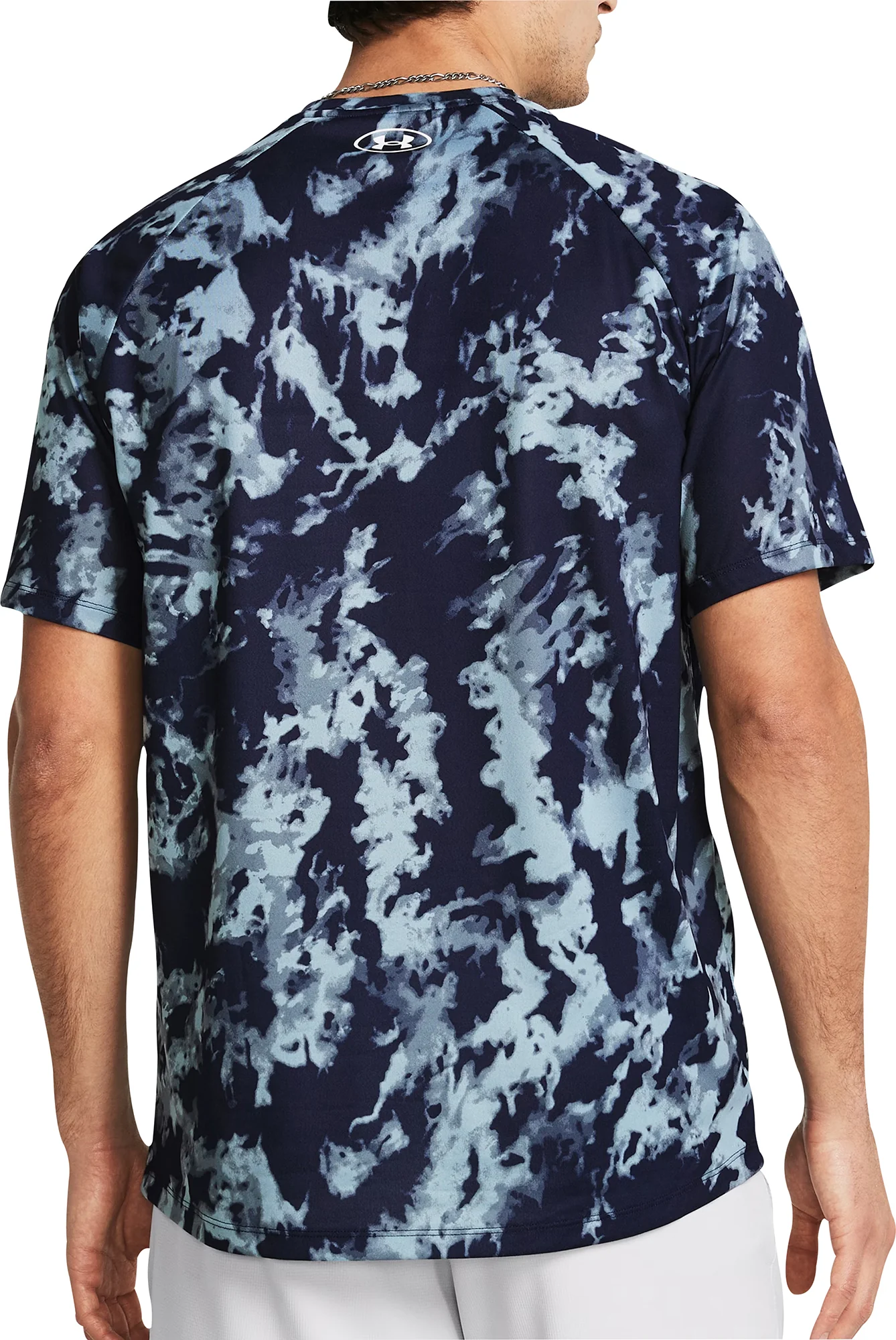 Under Armour ABC Camo Short Sleeve Mens Training Top - Blue - Image 2
