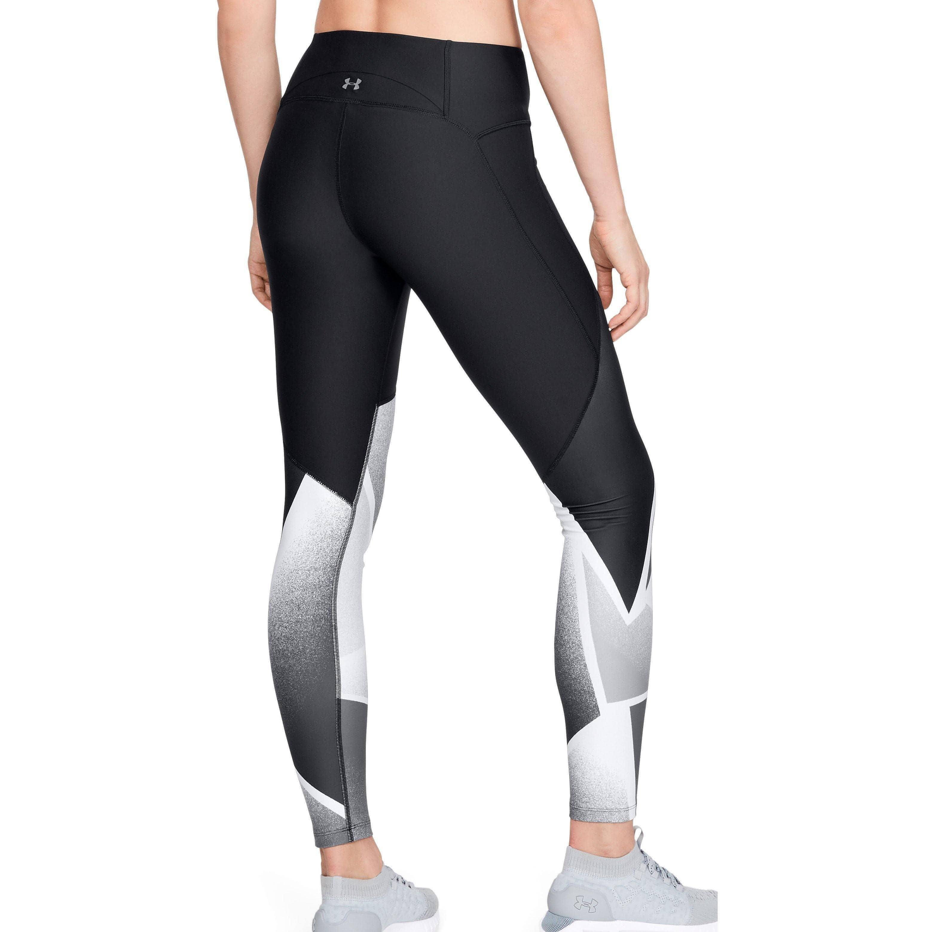 Under Armour HeatGear Graphic Womens Training Tights - Black - Image 2
