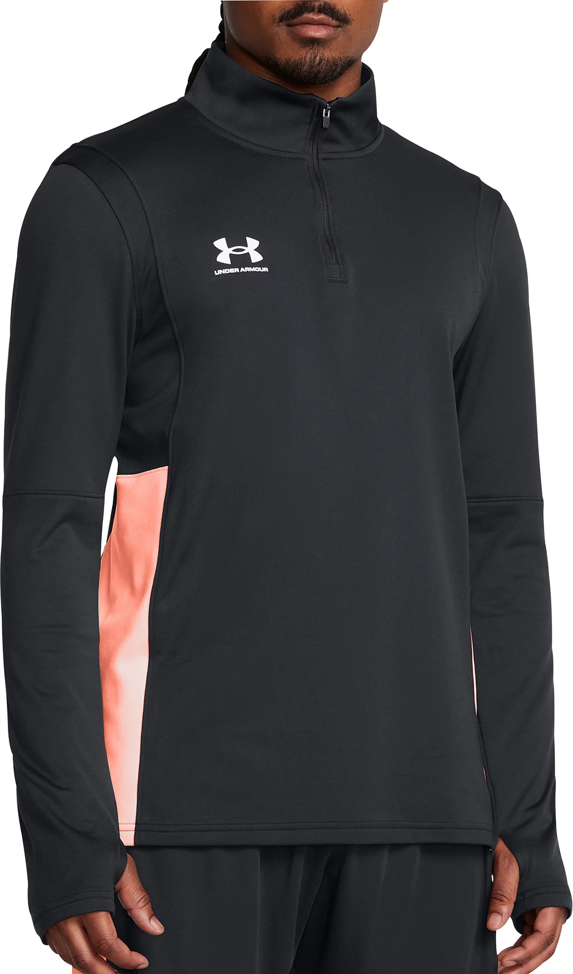Under Armour Challenger Half Zip Long Sleeve Mens Running Top - Black