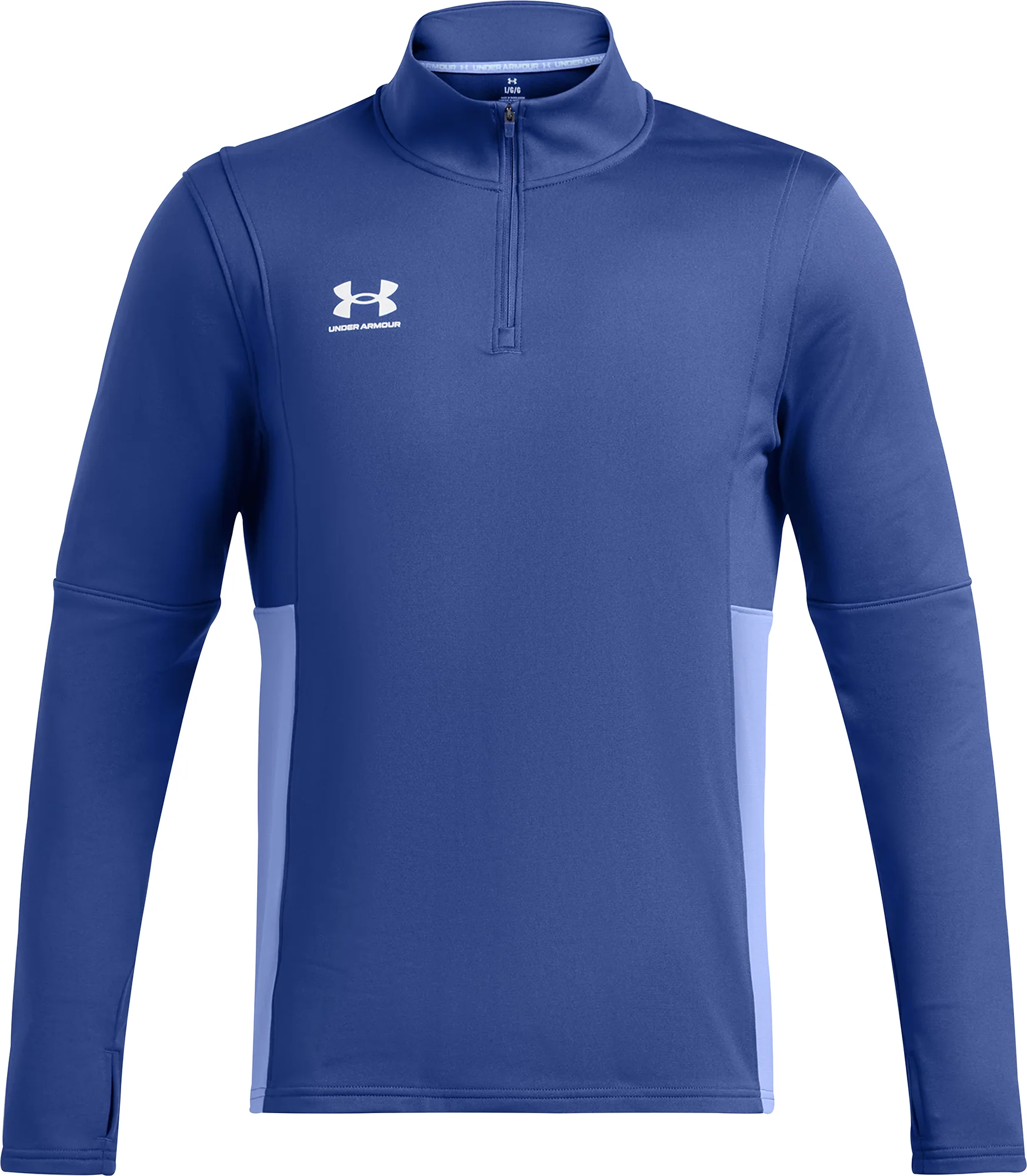 Under Armour Challenger Half Zip Long Sleeve Mens Running Top - Blue - Image 3
