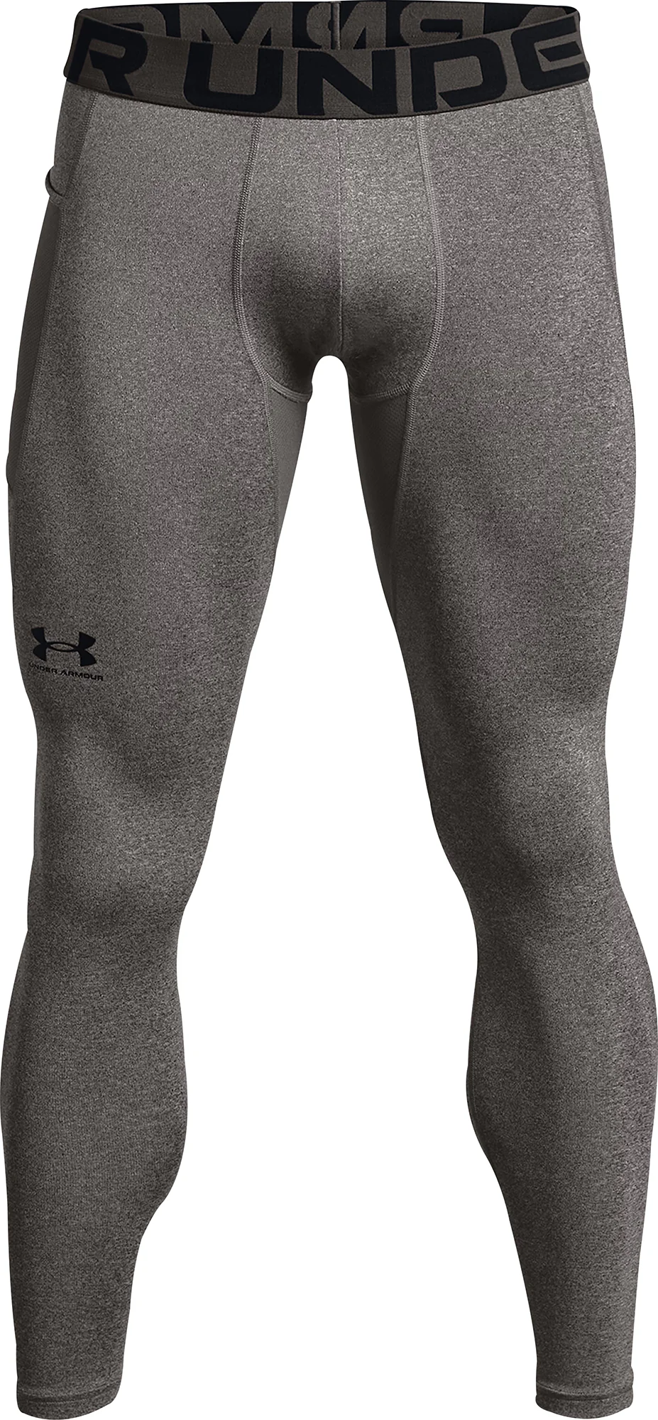 Under Armour ColdGear Compression Mens Long Running Tights - Grey - Image 4