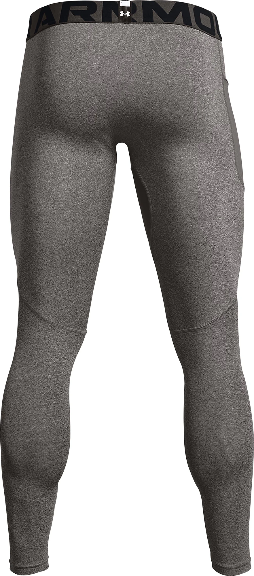 Under Armour ColdGear Compression Mens Long Running Tights - Grey - Image 5