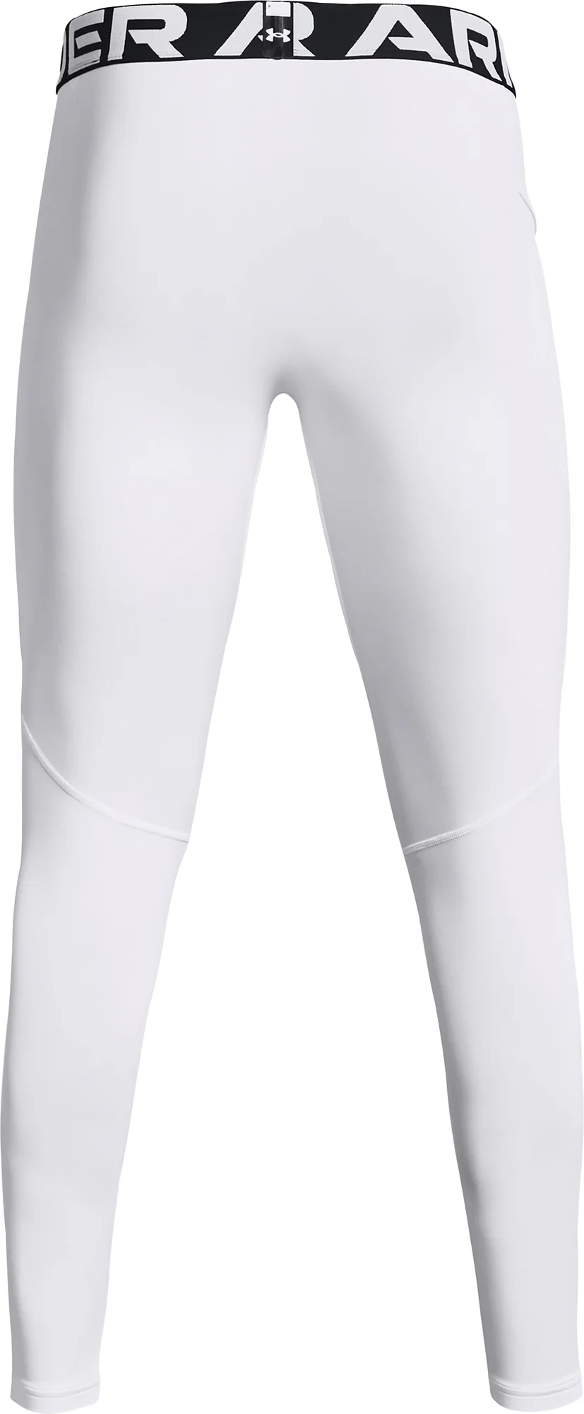 Under Armour ColdGear Compression Mens Long Running Tights - White - Image 5
