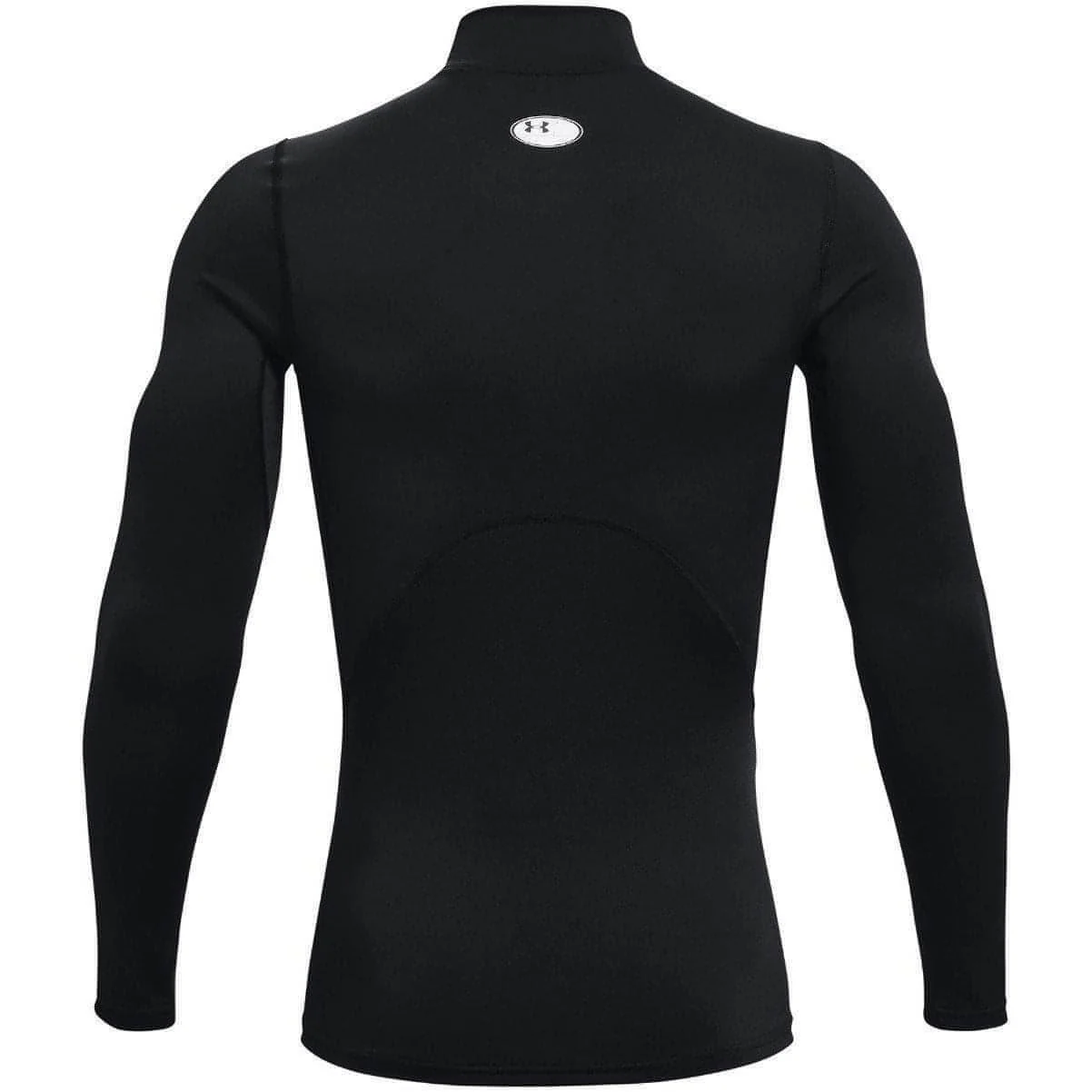 Under Armour ColdGear Compression Mock Long Sleeve Mens Running Top - Black - Image 5