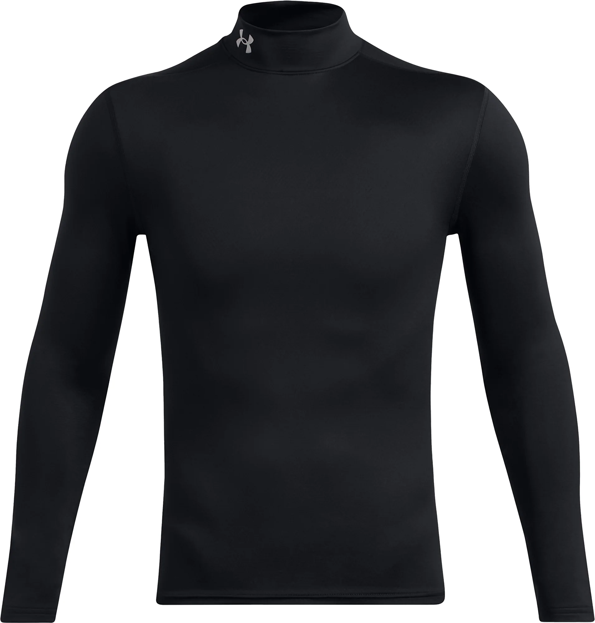 Under Armour ColdGear Elite Compression Mock Long Sleeve Mens Running Top - Black - Image 3