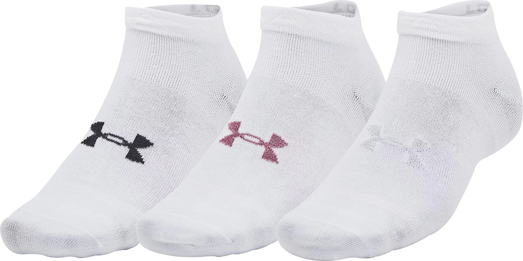 Under Armour Essentials (3 Pack) Low Socks - White