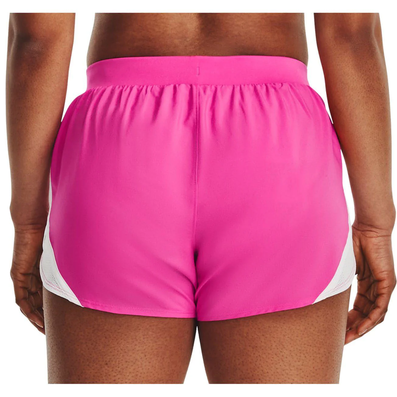 Under Armour Fly By 2.0 Womens Running Shorts - Pink - Image 2